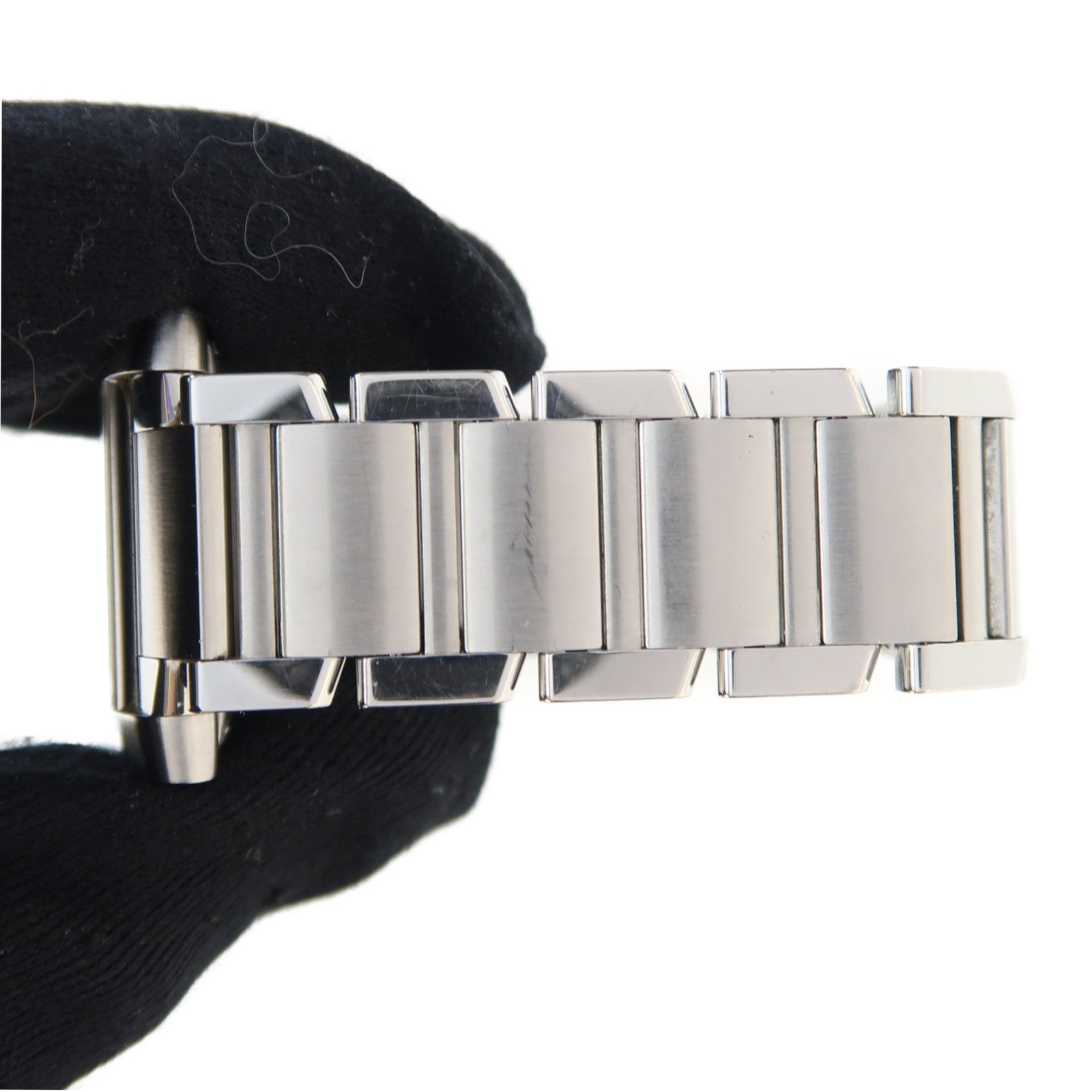 CARTIER Tank Francaise不鏽鋼手錶自動機芯銀色