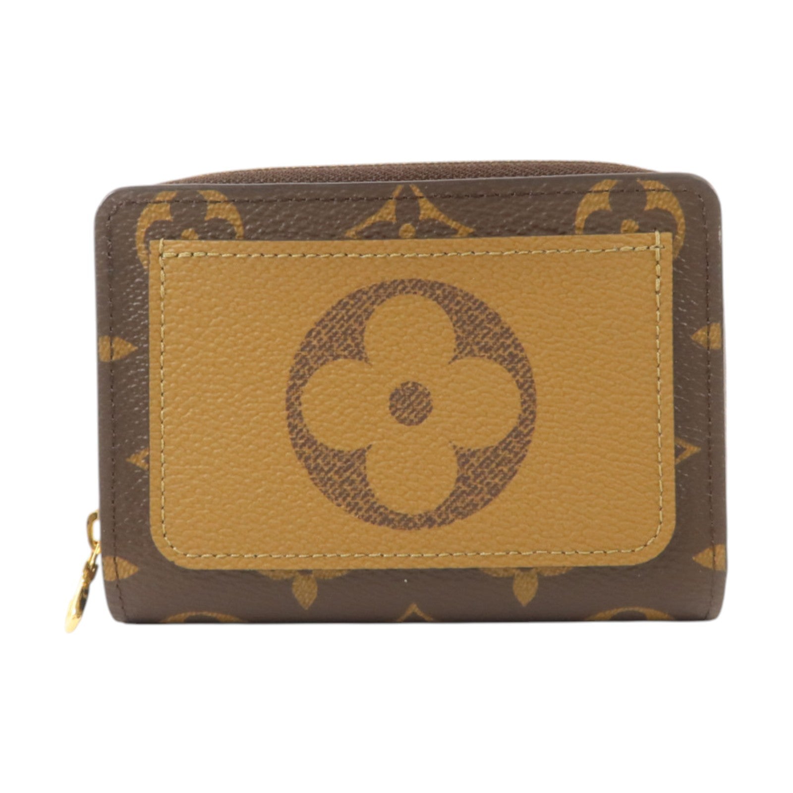 LOUIS VUITTON Monogram Reverse Lou金扣錢包