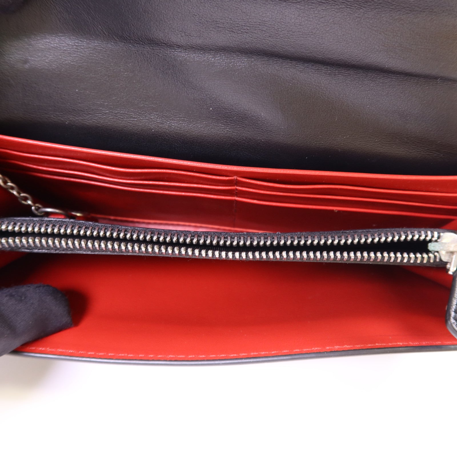 PRADA 牛皮皮革Spazzolato Long Wallet銀扣長錢包1MN037