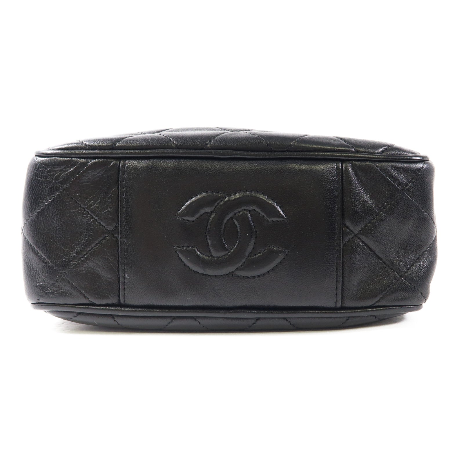 CHANEL 羊皮皮革Vintage Hand Bag金扣手挽袋