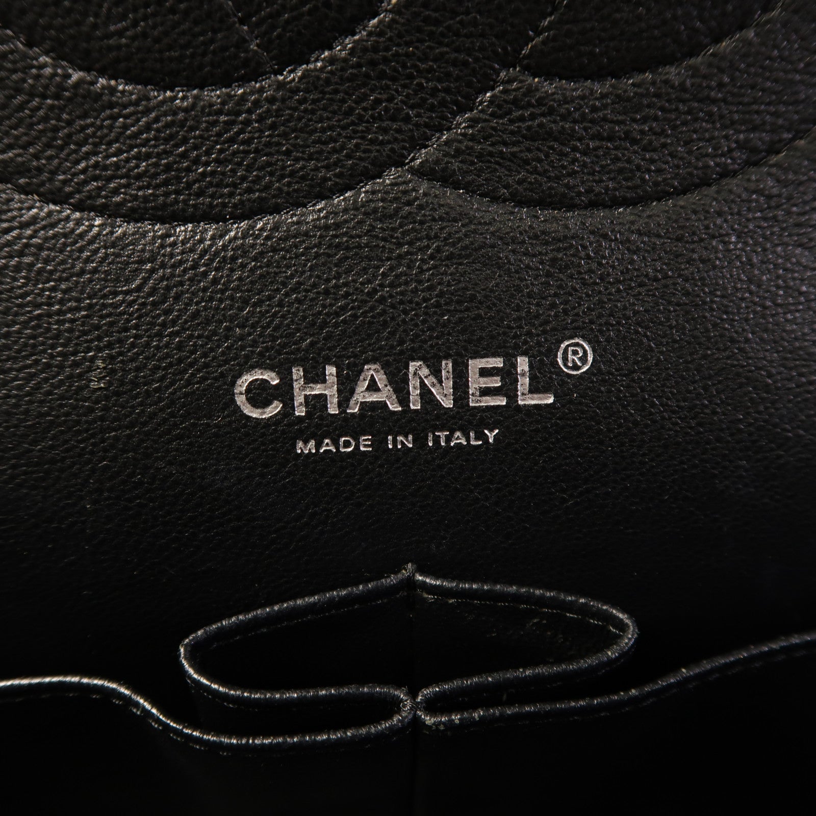 CHANEL Large Classic銀扣鏈帶肩背袋