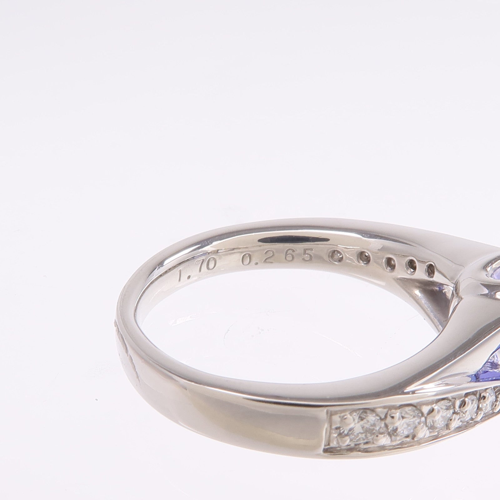 JEWELRY PT900鉑金Tanzanite Diamond Ring坦桑石/鑽石戒指
