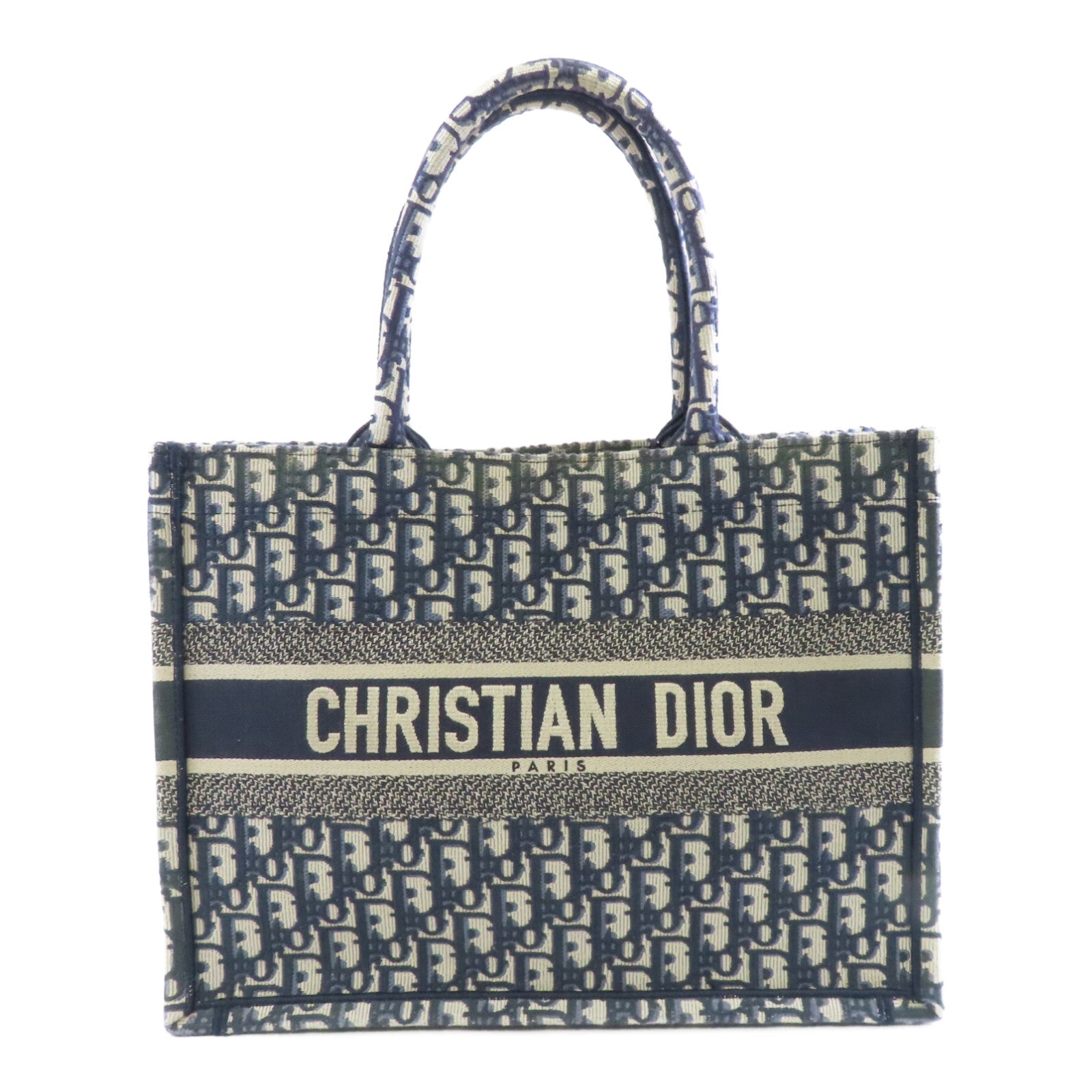 Dior 帆布Book Tote Medium手挽袋藍色