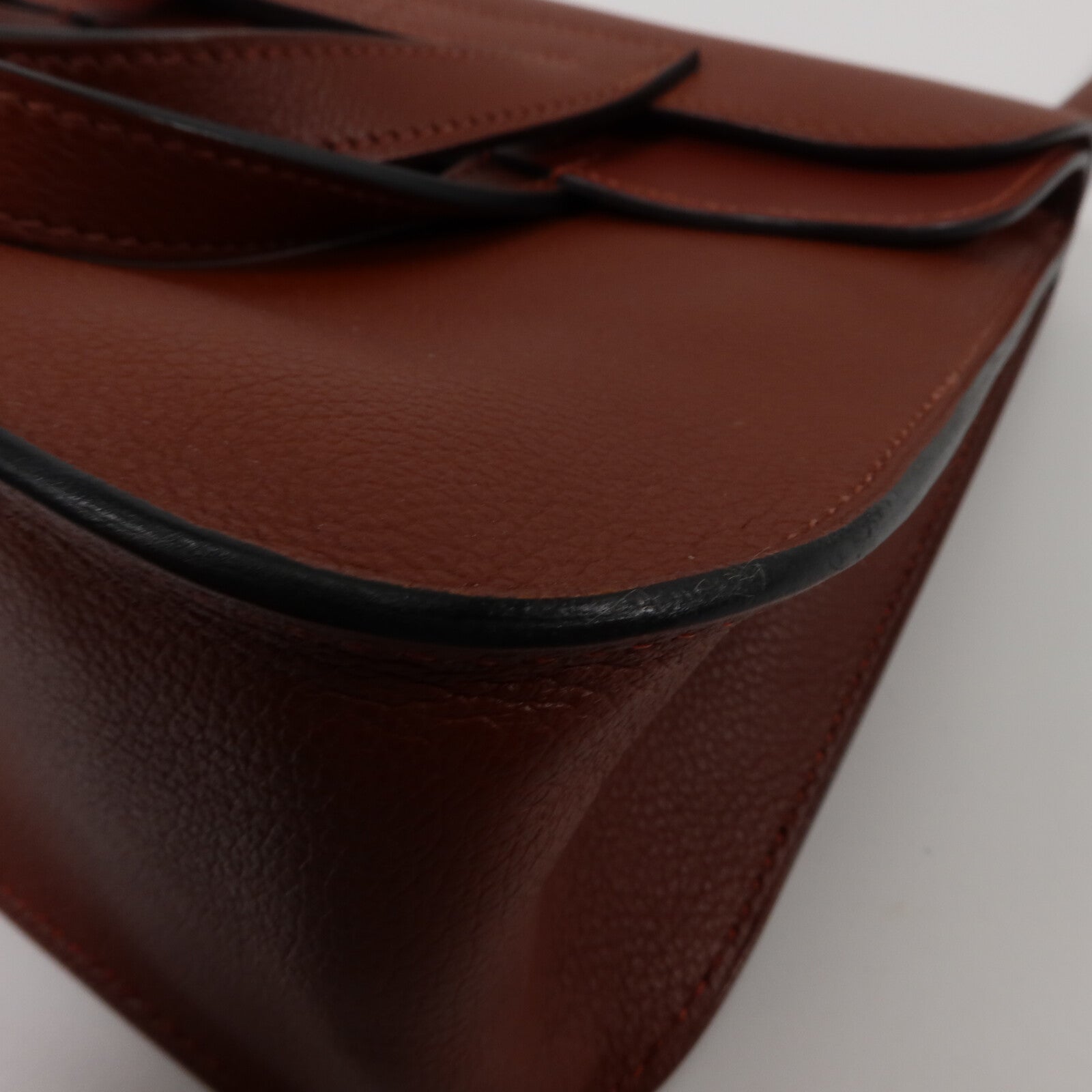 HERMES Evercolor皮革Halzan 25手挽肩背兩用袋Rough H