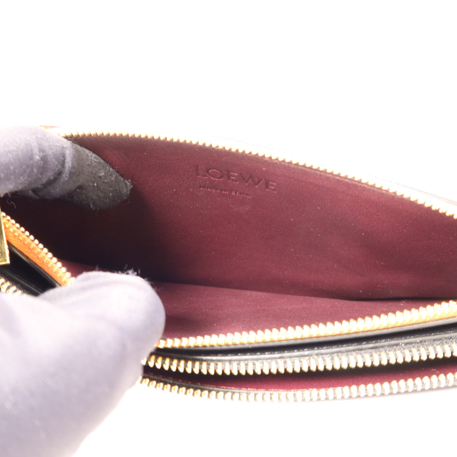 LOEWE 牛皮皮革Gate Double金扣肩背袋