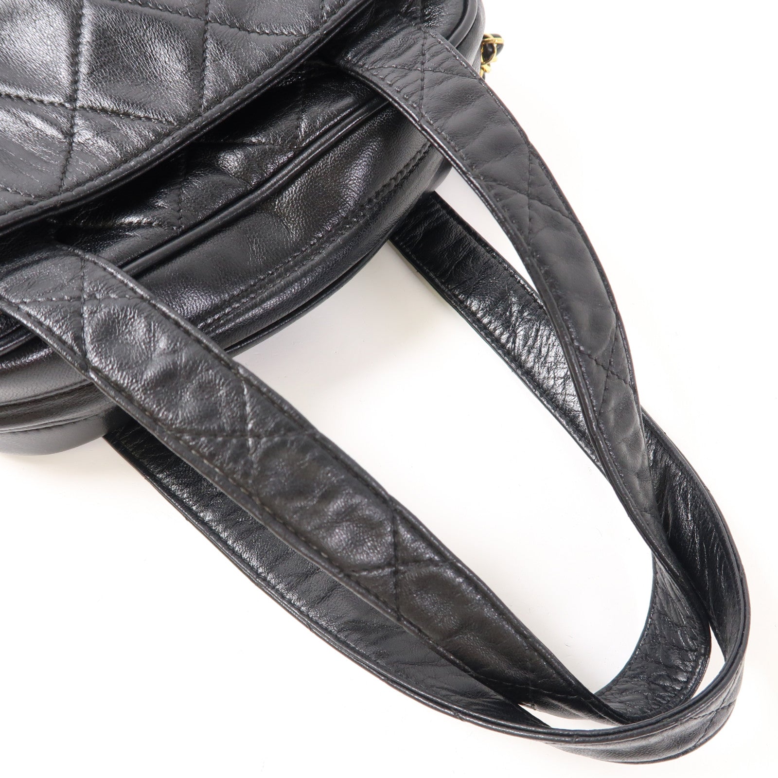CHANEL 羊皮皮革Vintage Hand Bag金扣手挽袋
