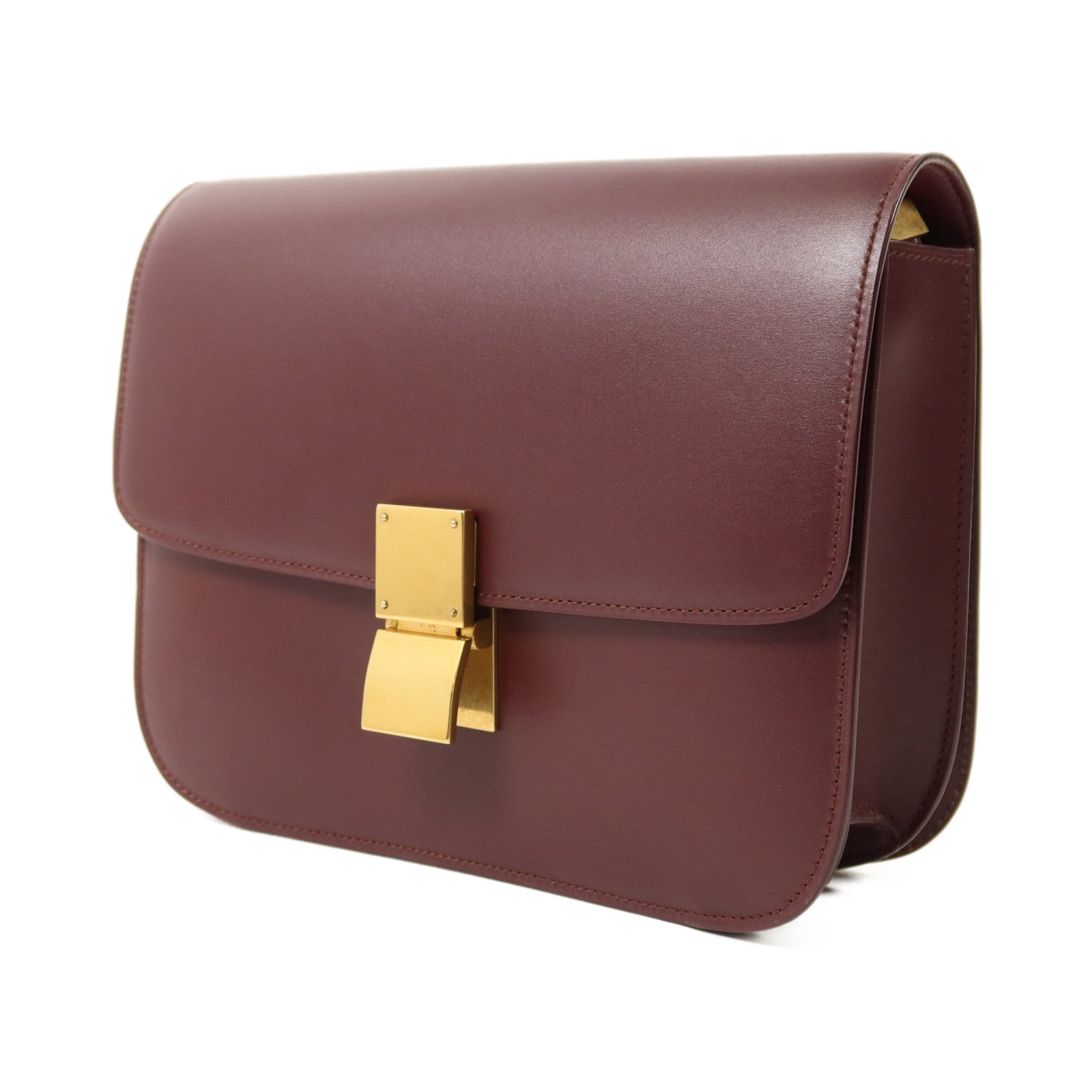 CELINE 牛皮皮革Classic Box金扣肩背袋