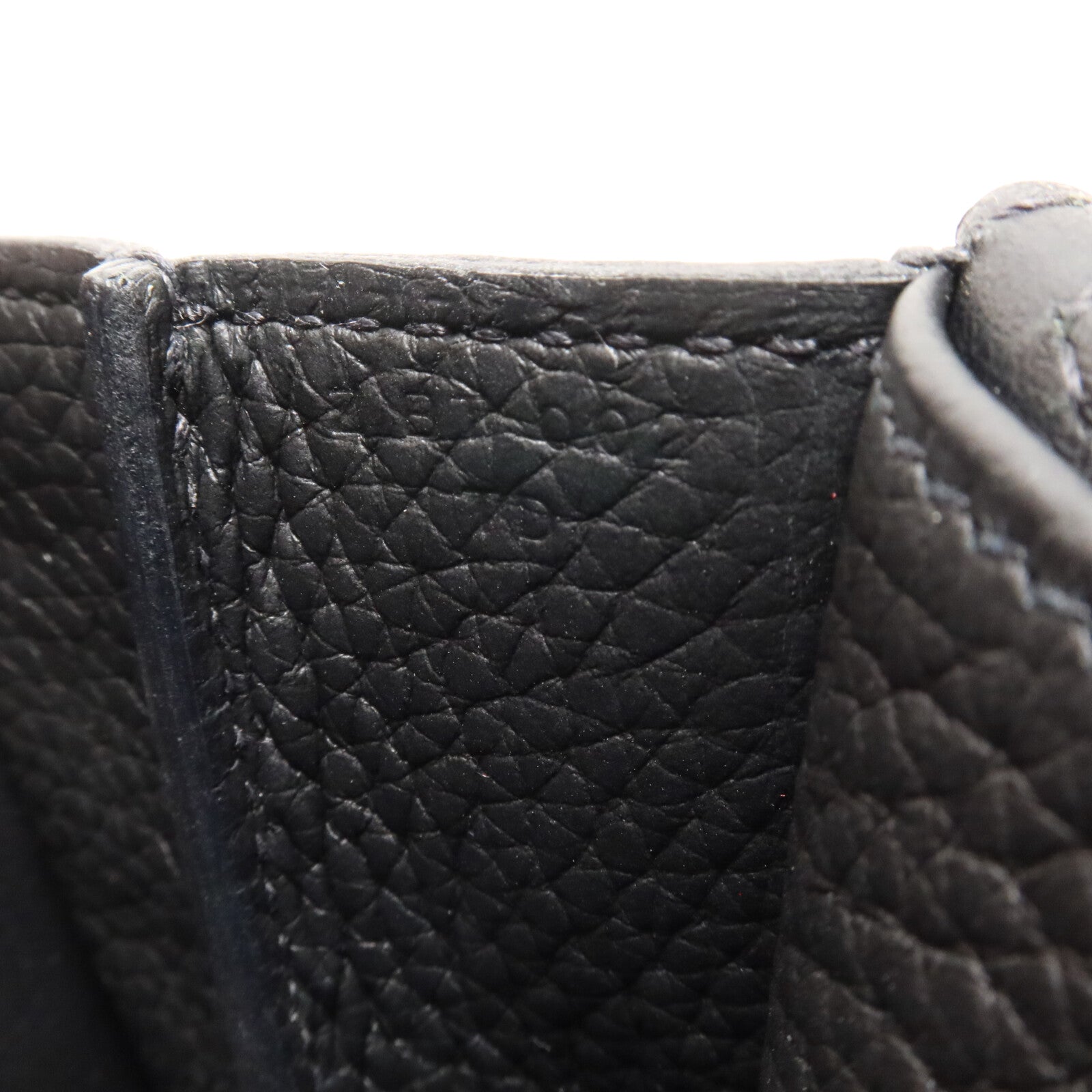 HERMES Clemence皮革Halzan 25手挽肩背兩用袋Noir