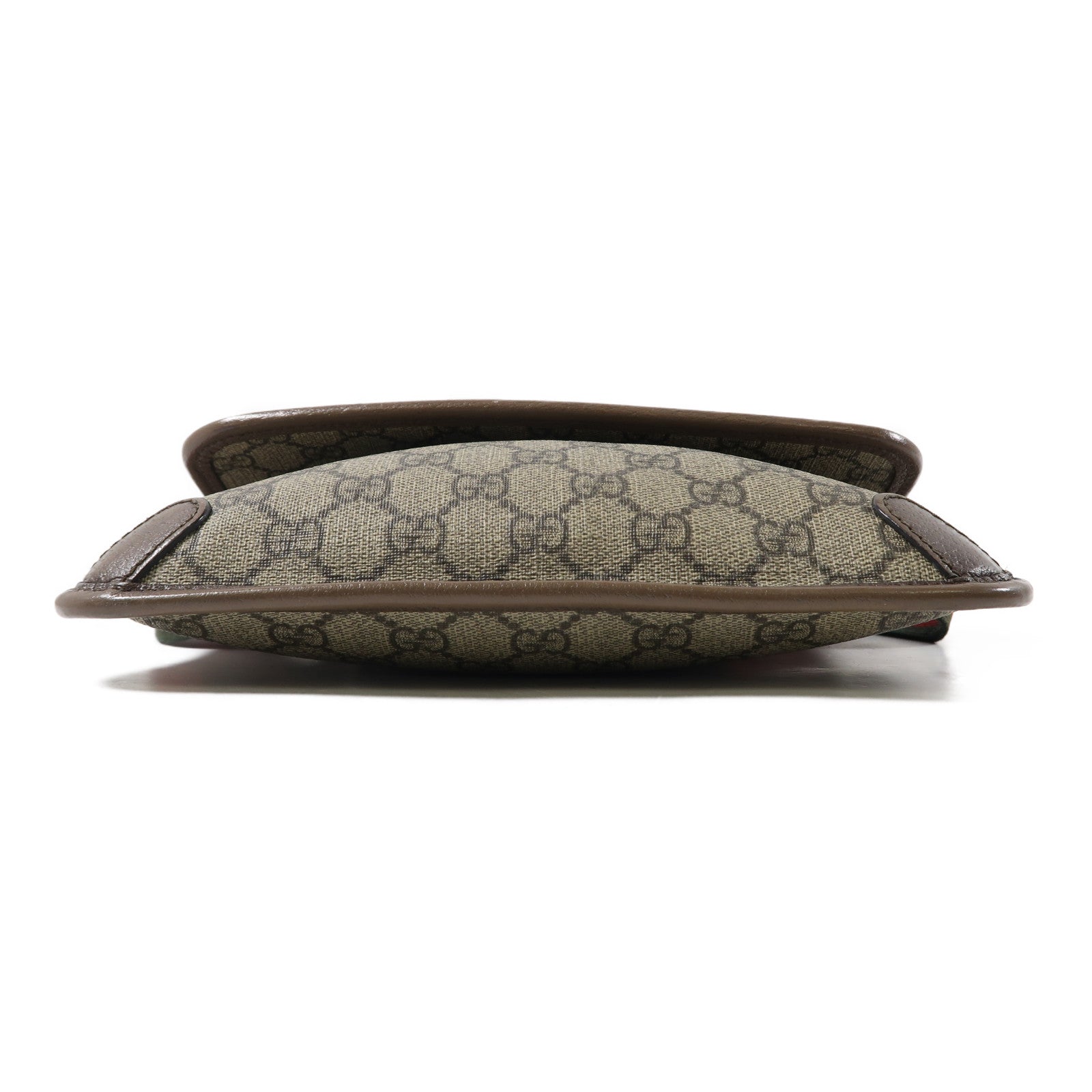 GUCCI 塗層帆布Neo Vintage GG Supreme金扣腰包啡色