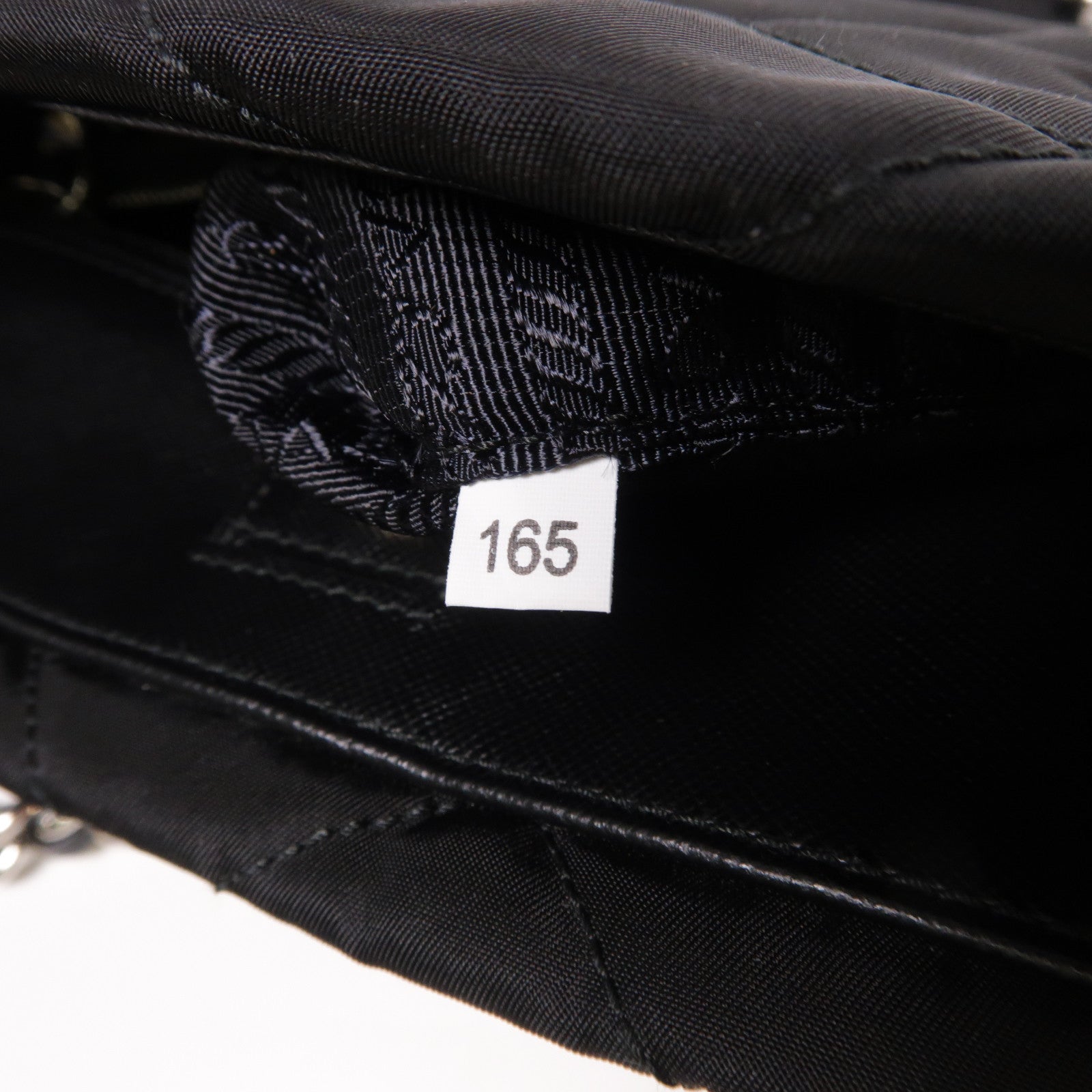 PRADA 尼龍Tessuto Impuntu銀扣手挽肩背兩用袋黑色