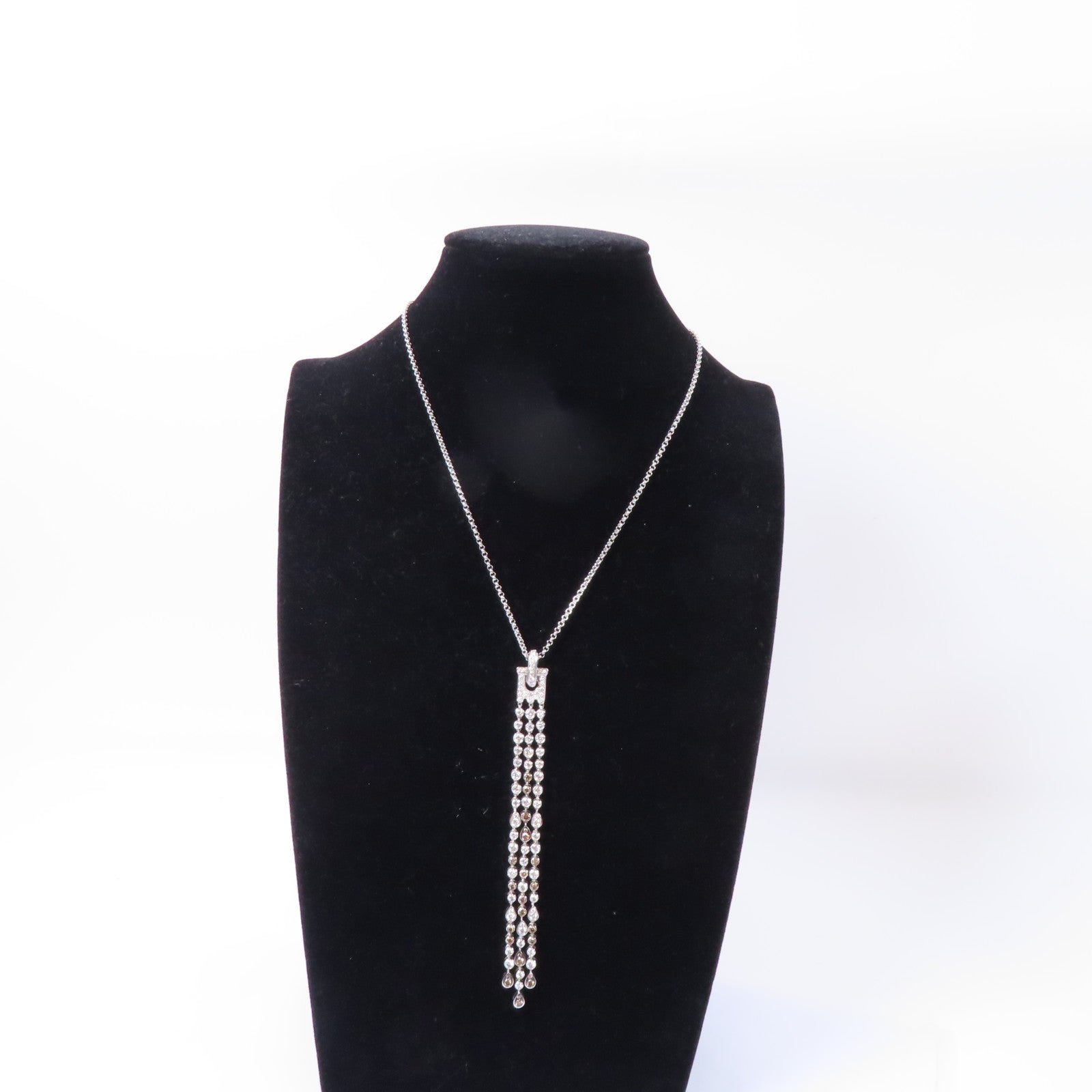Chopard 18K白金Diamond Necklace 3.19ct鑽石項鍊