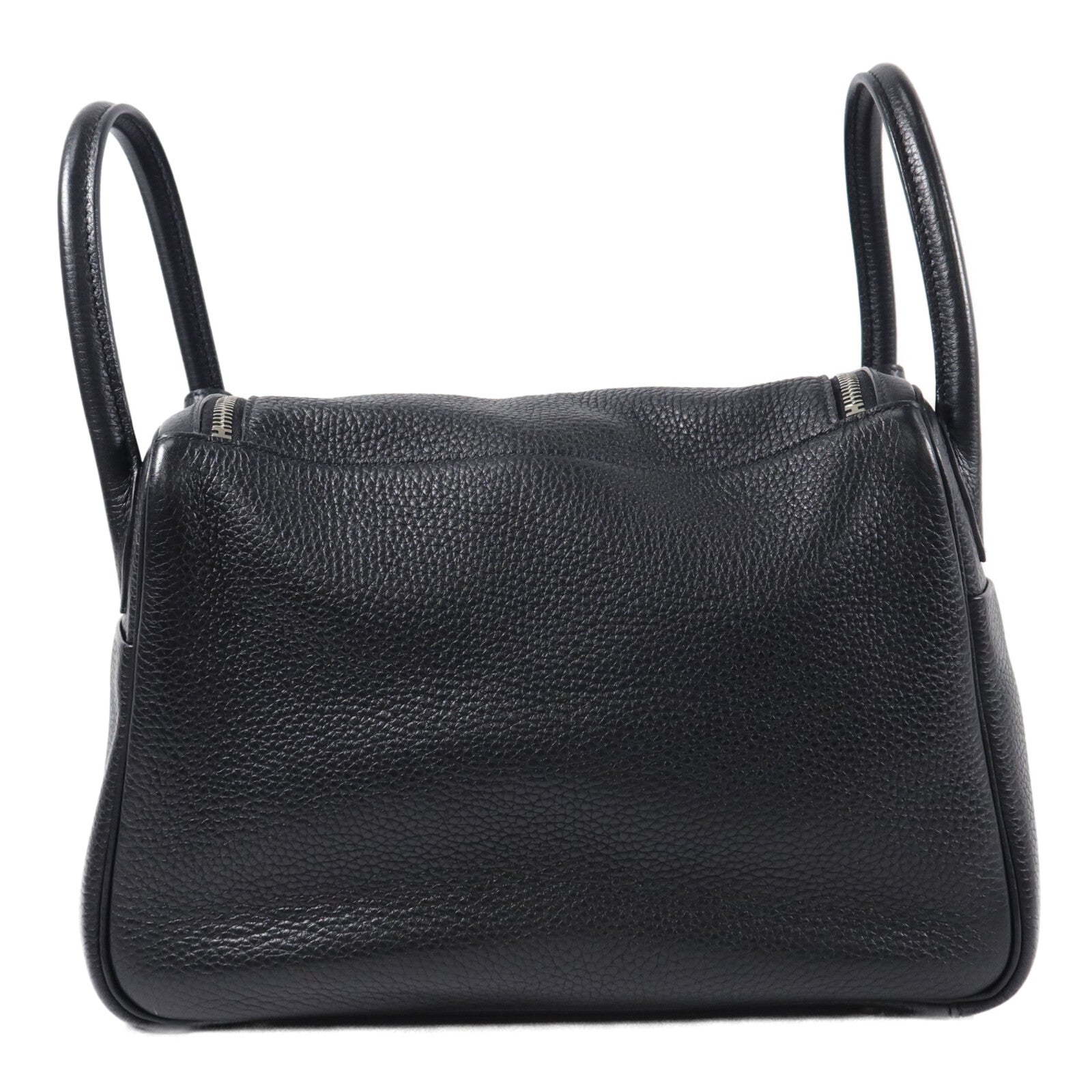 HERMES Clemence皮革Lindy 30手挽肩背兩用袋Noir