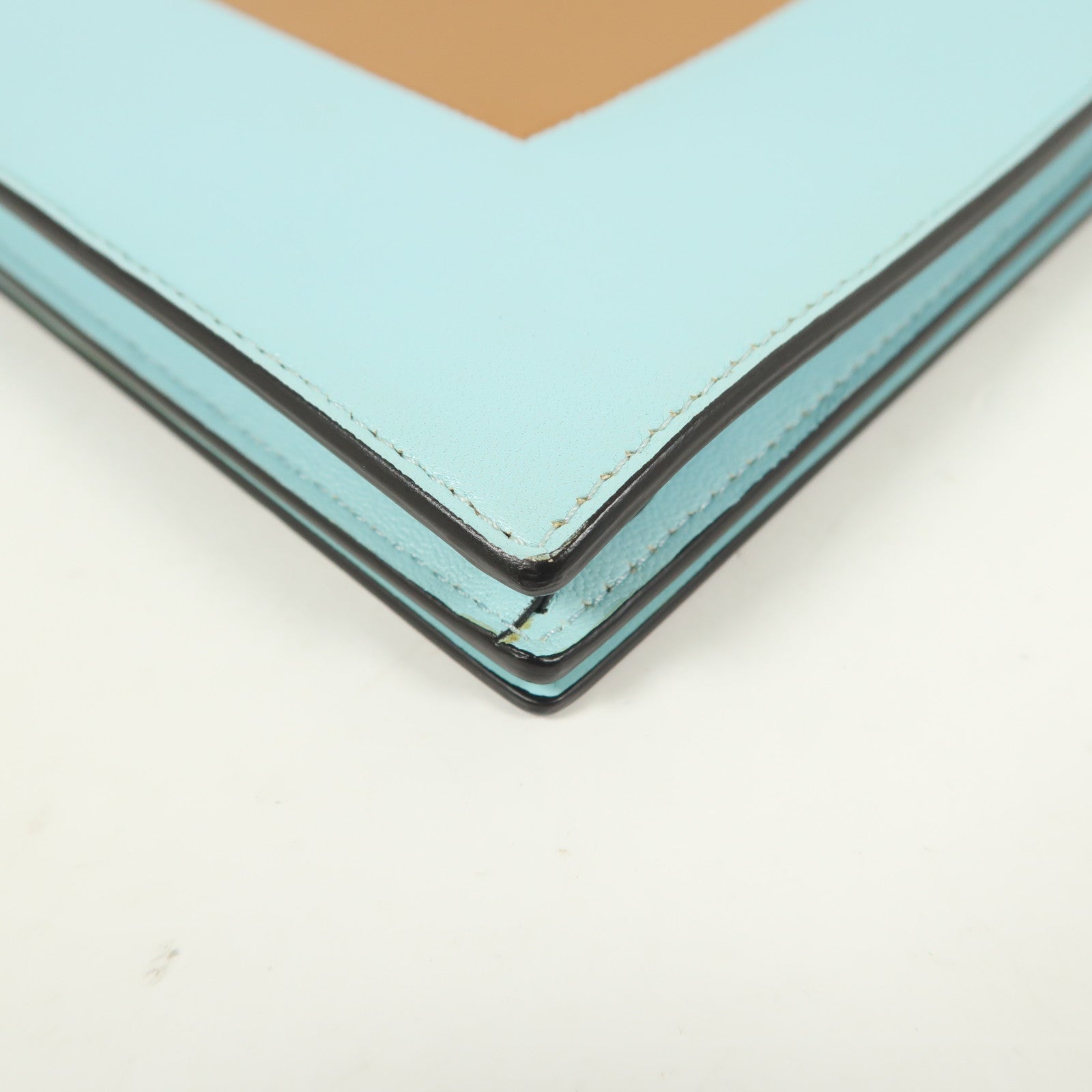 CELINE 羊皮皮革Shoulder Bag銀扣鏈帶肩背袋