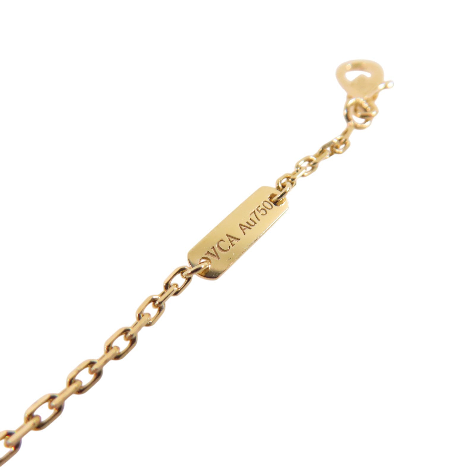 Van Cleef & Arpels 18K黃金/鑽石Two Butterfly Pendant Necklace金扣項鏈