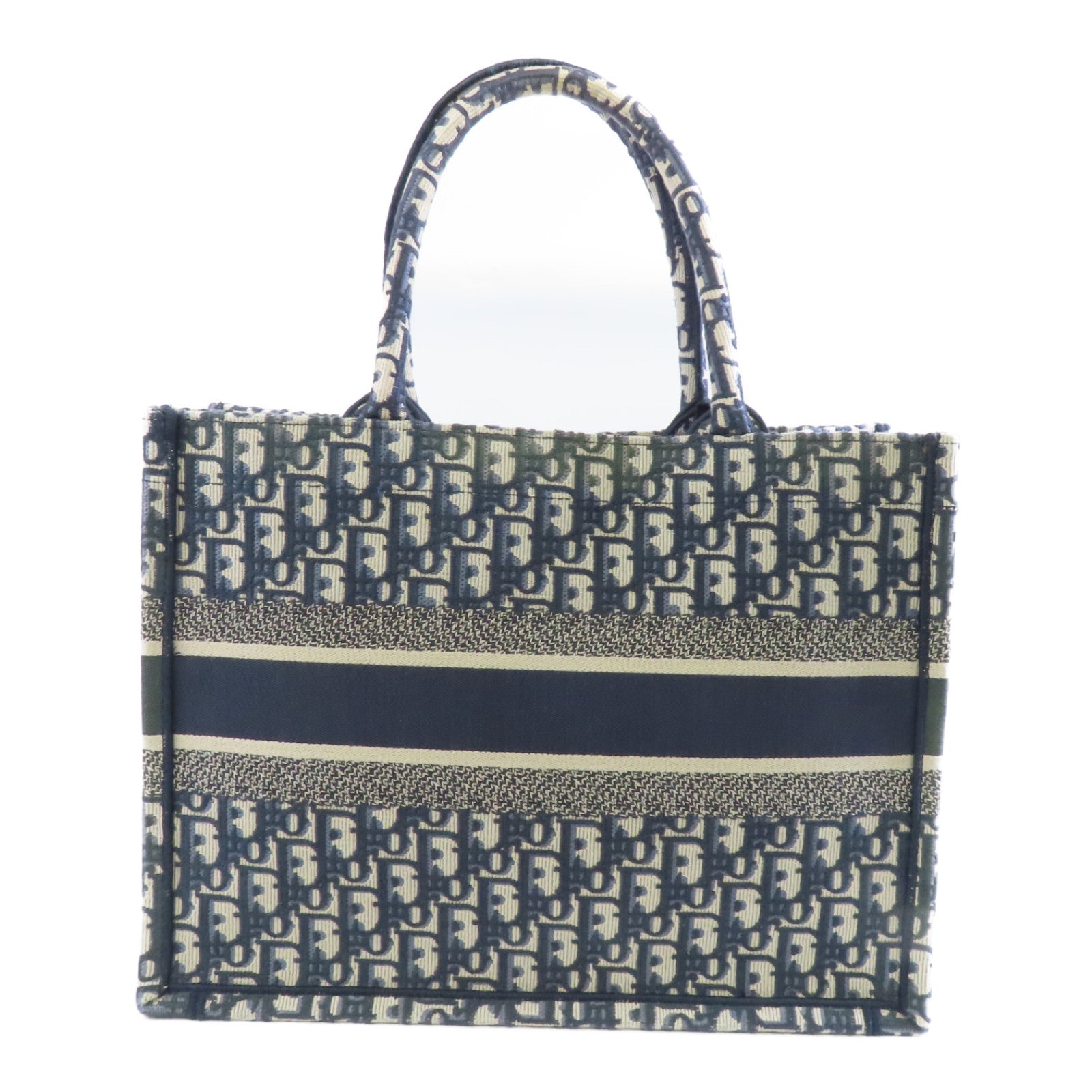 Dior 帆布Book Tote Medium手挽袋藍色