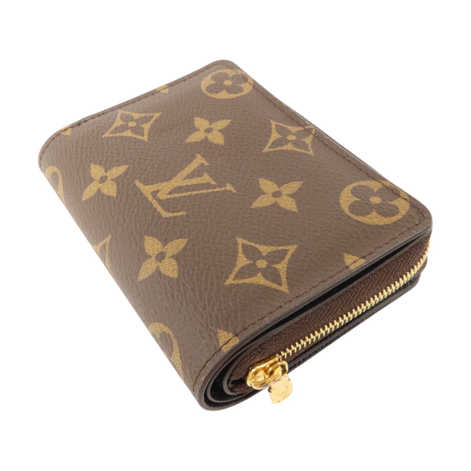 LOUIS VUITTON Monogram Reverse Lou金扣錢包
