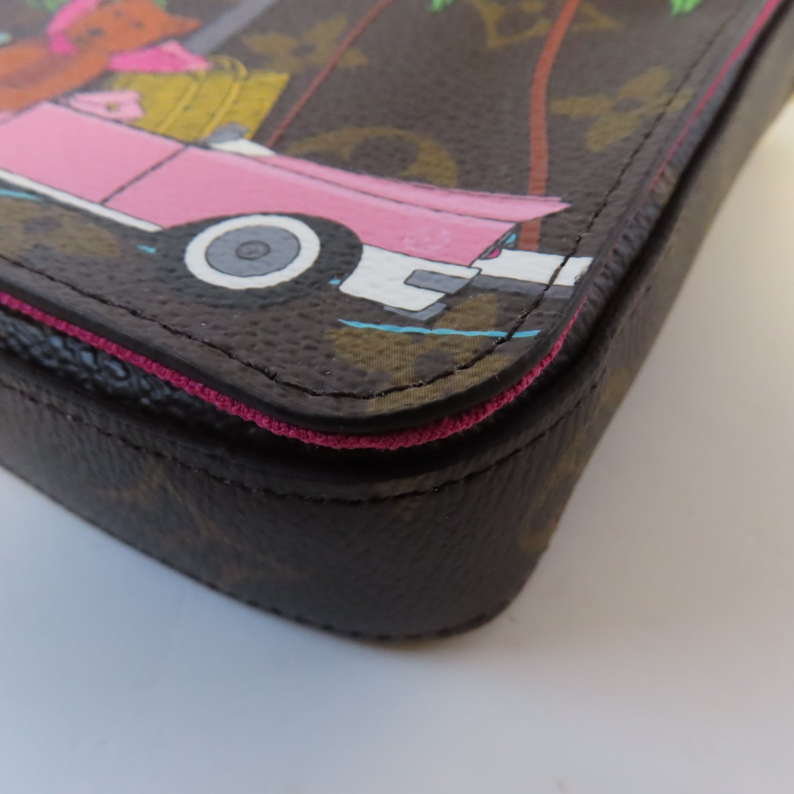 LOUIS VUITTON Monogram Felicie Pochette金扣鏈帶肩背袋啡色