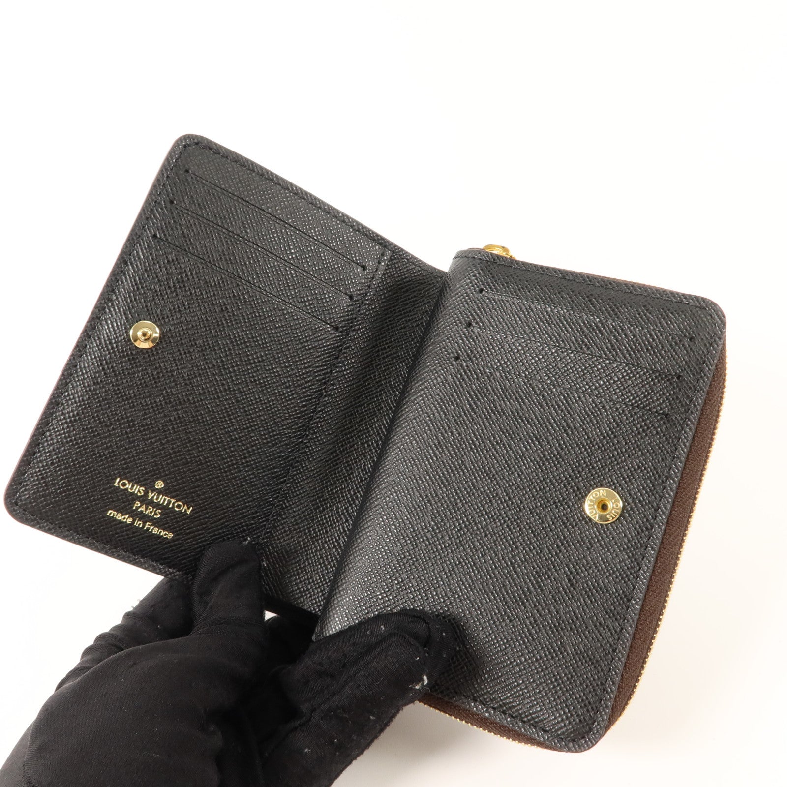 LOUIS VUITTON Monogram Reverse Lou金扣錢包