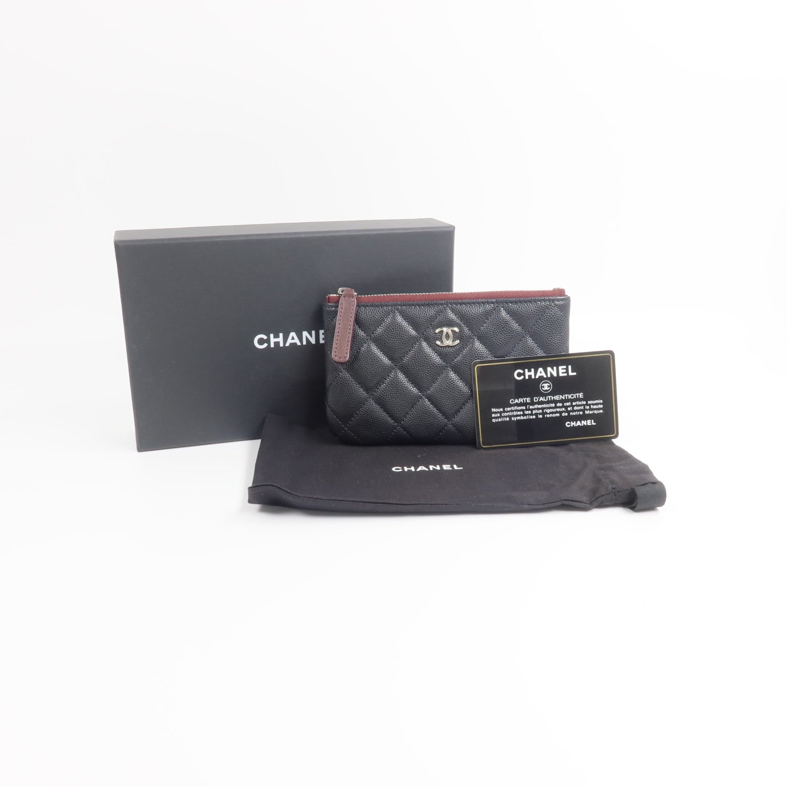 CHANEL 牛皮皮革Mini Zip Pouch零錢包/卡片套
