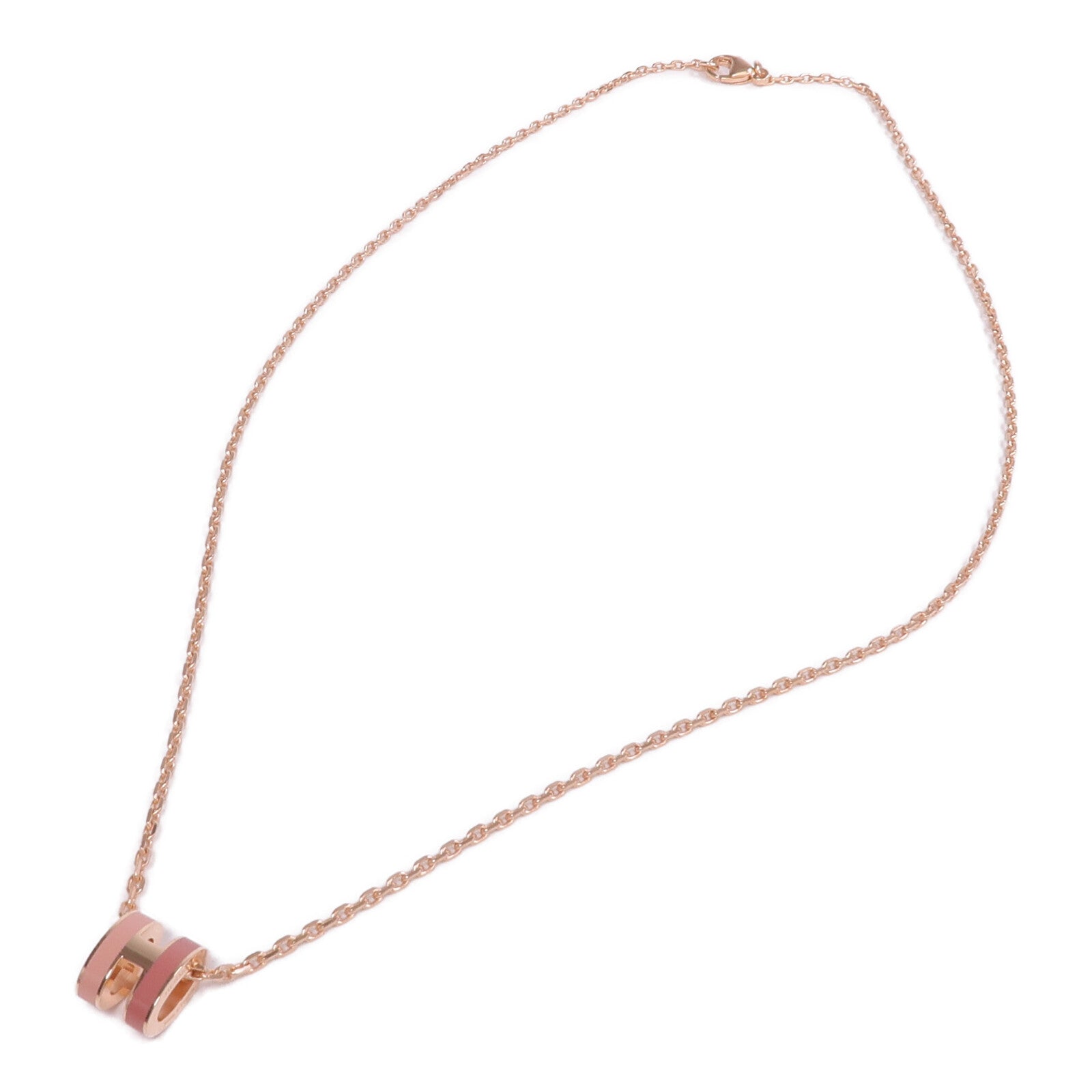 HERMES 金屬/琺瑯Pop H Necklace金扣項鏈