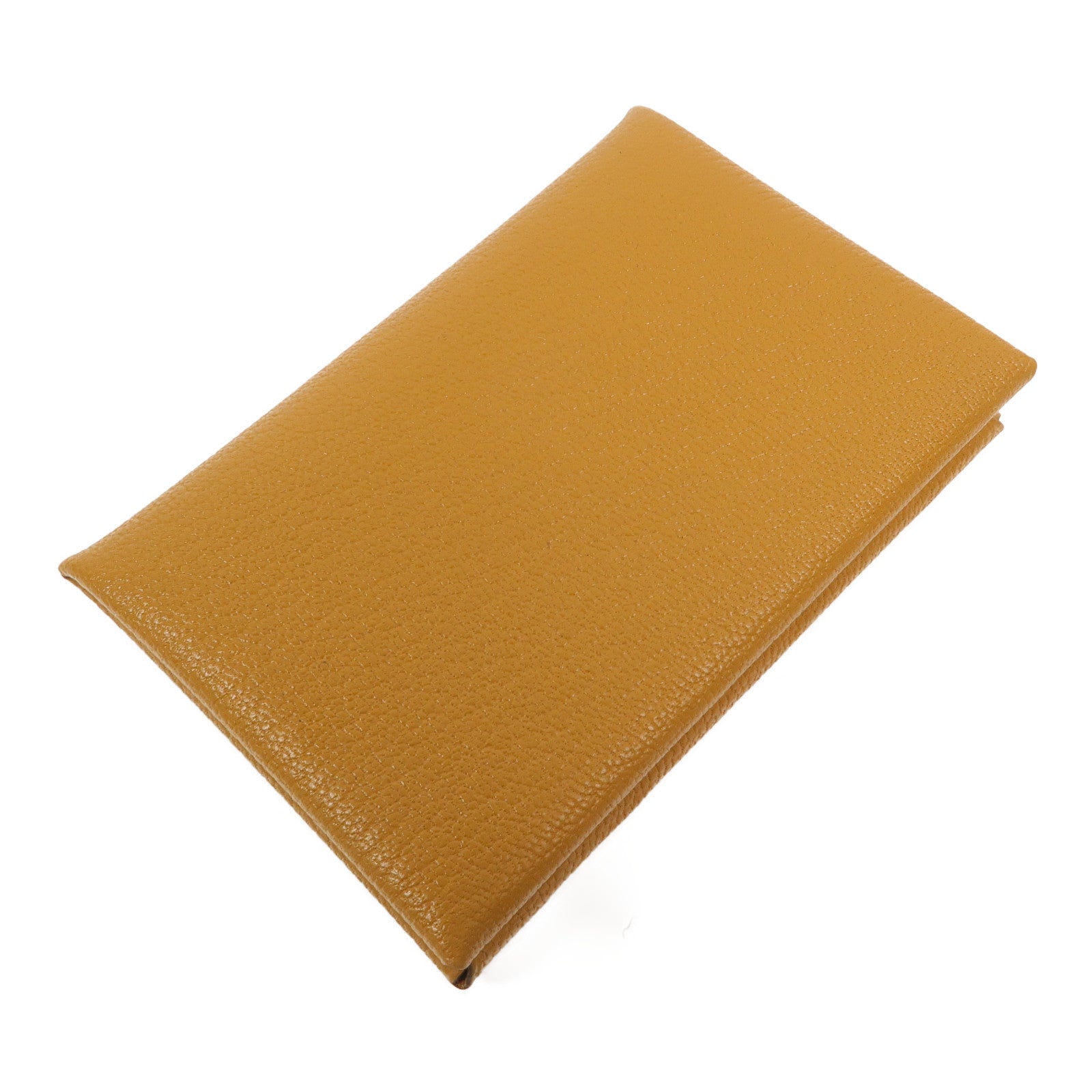 HERMES Chevre皮革Calvi Card Holder卡片套Sesame