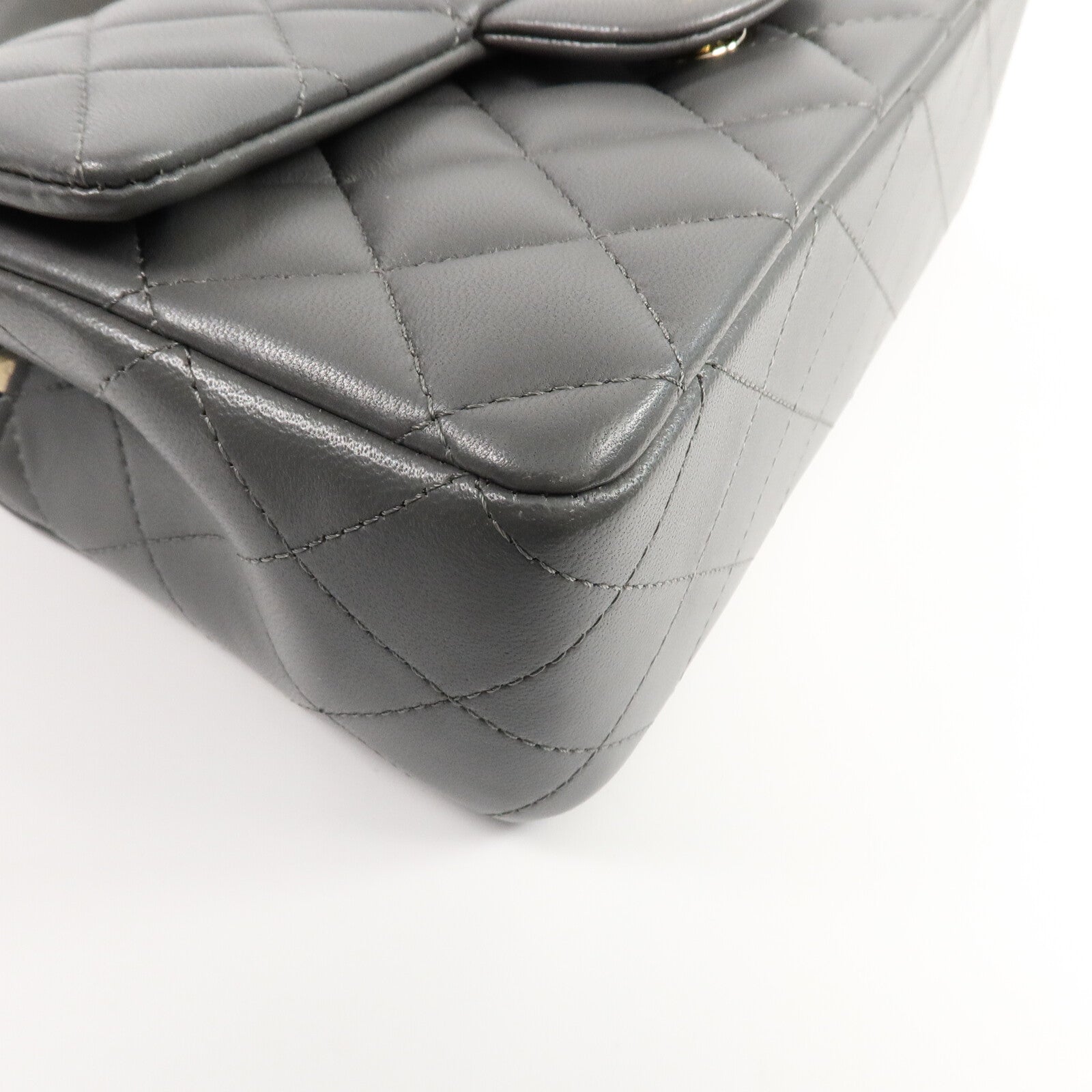 CHANEL 羊皮皮革Mini Flap With手挽肩背兩用袋
