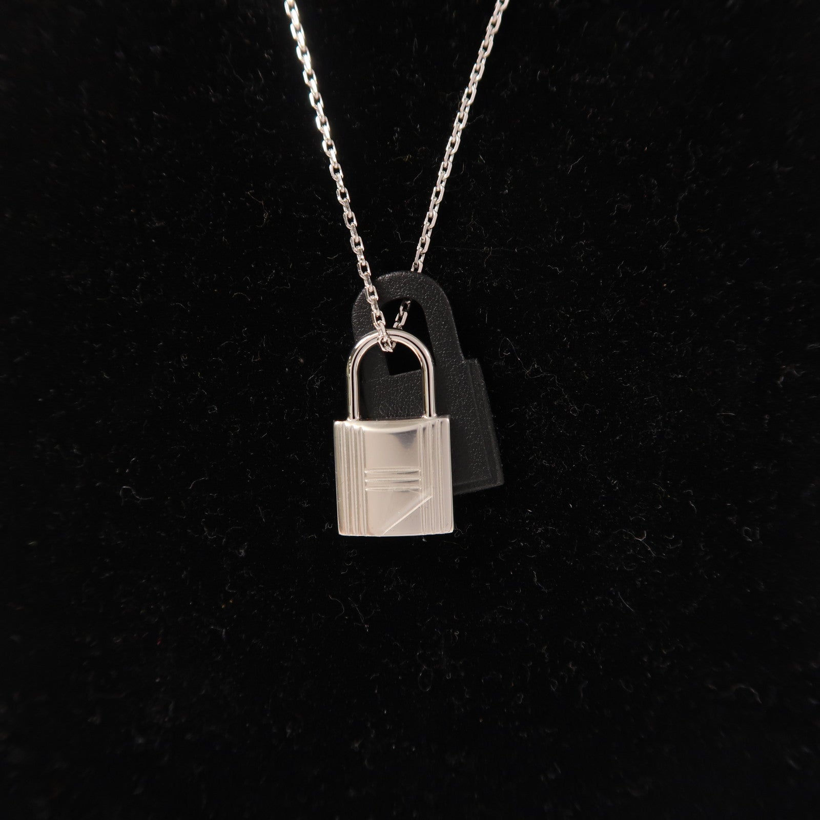 HERMES 金屬O'Kelly Pendant項鍊銀色