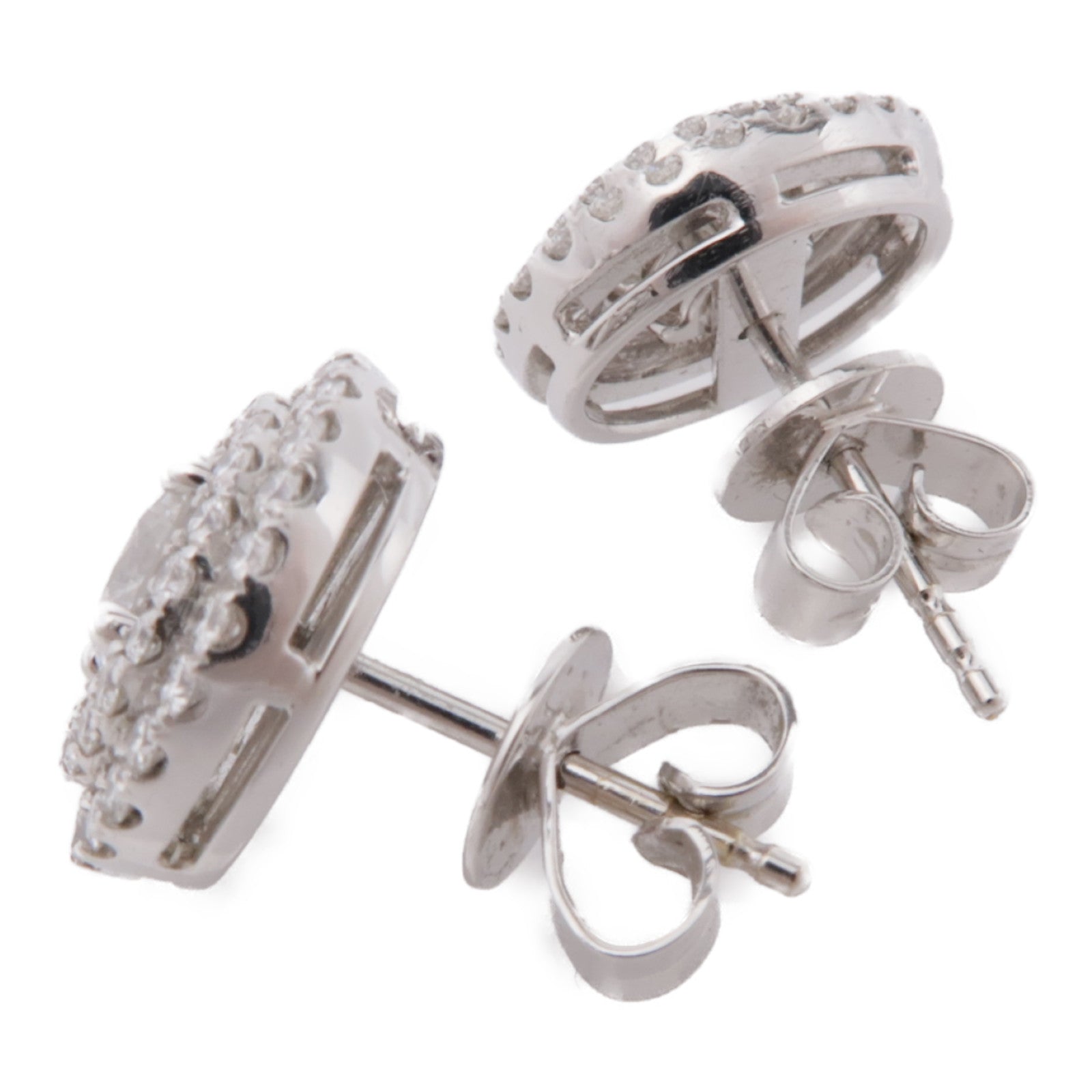 JEWELRY Diamond Earrings 18K White Gold