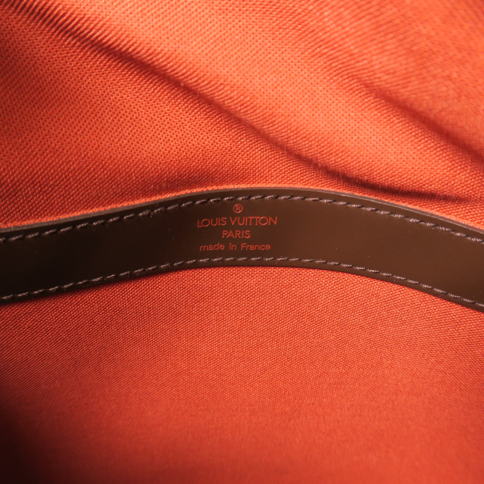 LOUIS VUITTON Damier Naviglio金扣肩背袋棕色