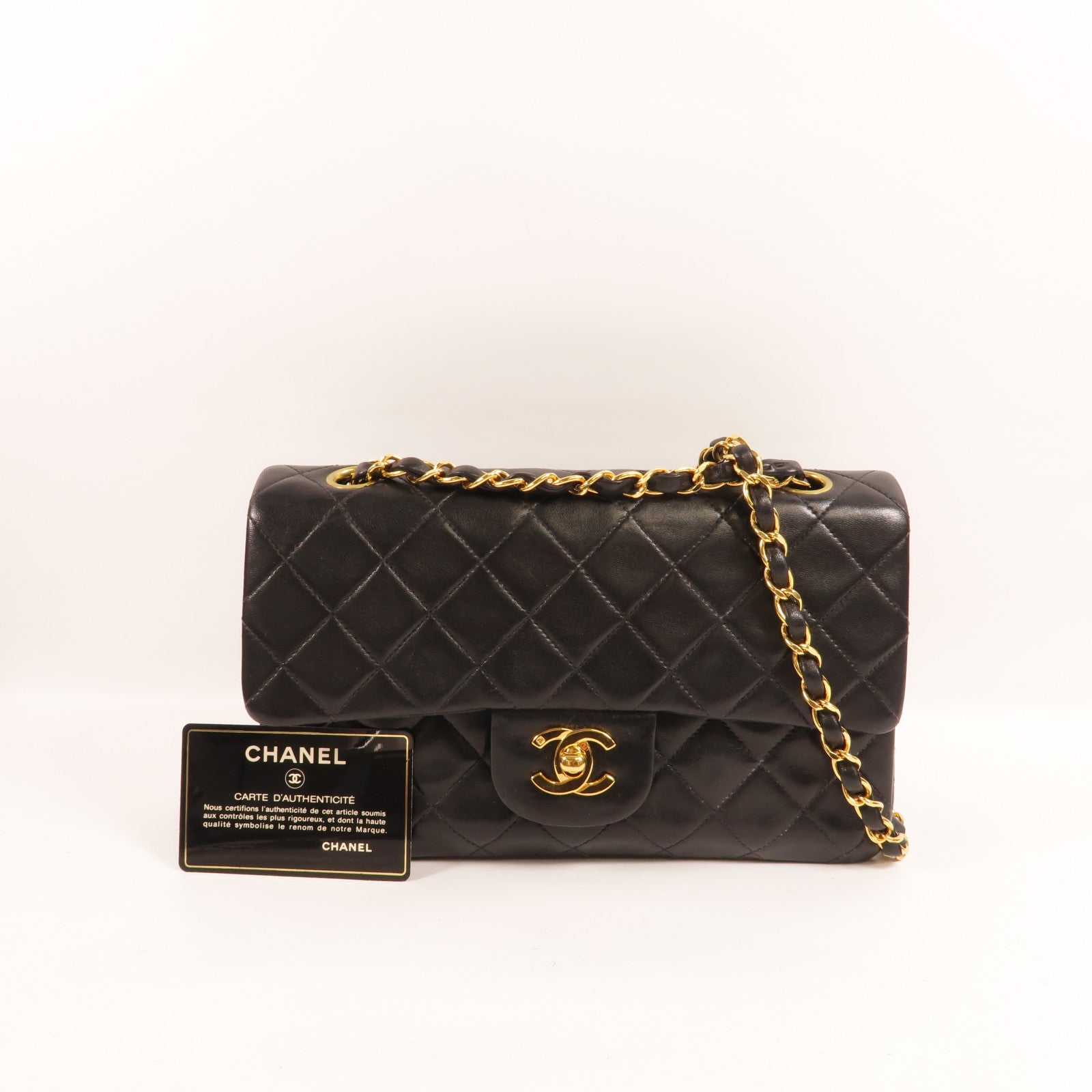 CHANEL 羊皮皮革Vintage Classic 23鏈帶肩背袋
