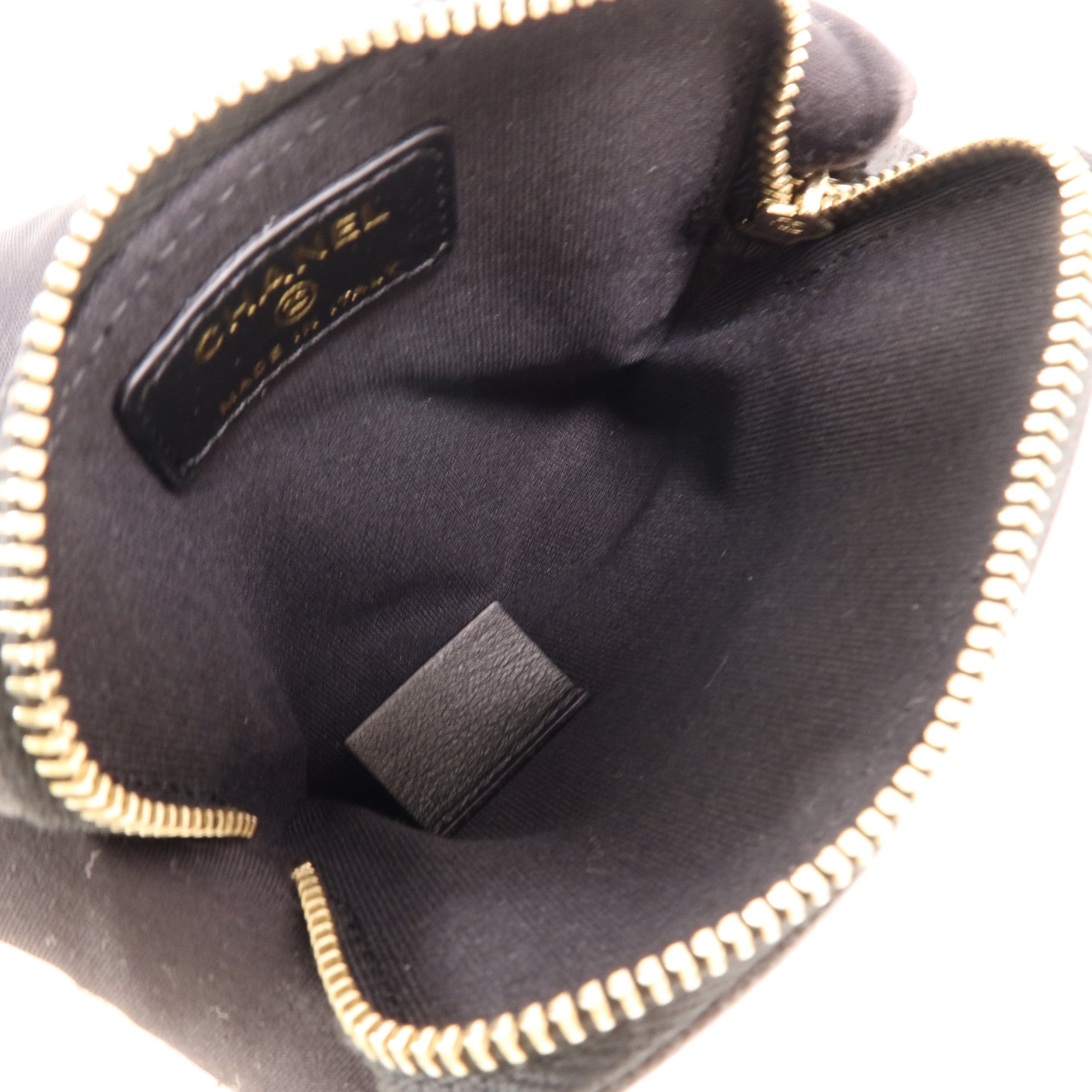 CHANEL 牛皮皮革Wallet金扣錢包