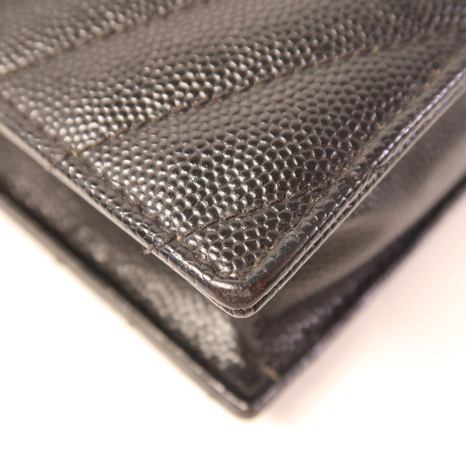 SAINT LAURENT 牛皮皮革Wallet On Chain金扣鏈帶肩背袋