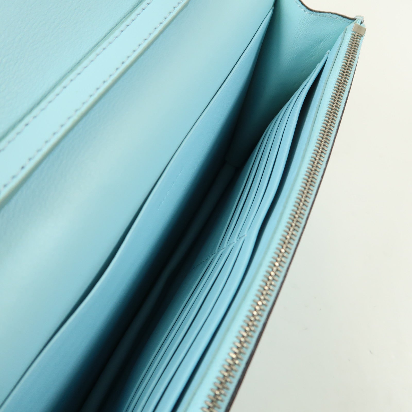 CELINE 羊皮皮革Shoulder Bag銀扣鏈帶肩背袋