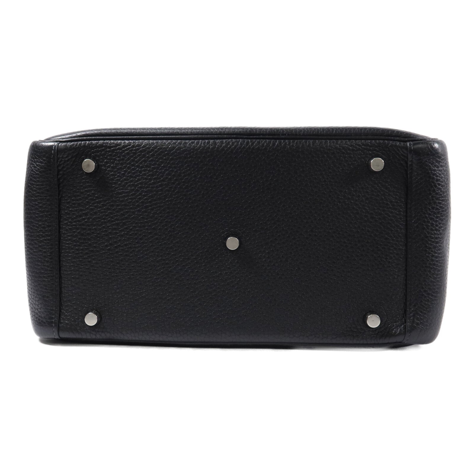 HERMES Clemence皮革Lindy 30手挽肩背兩用袋Noir