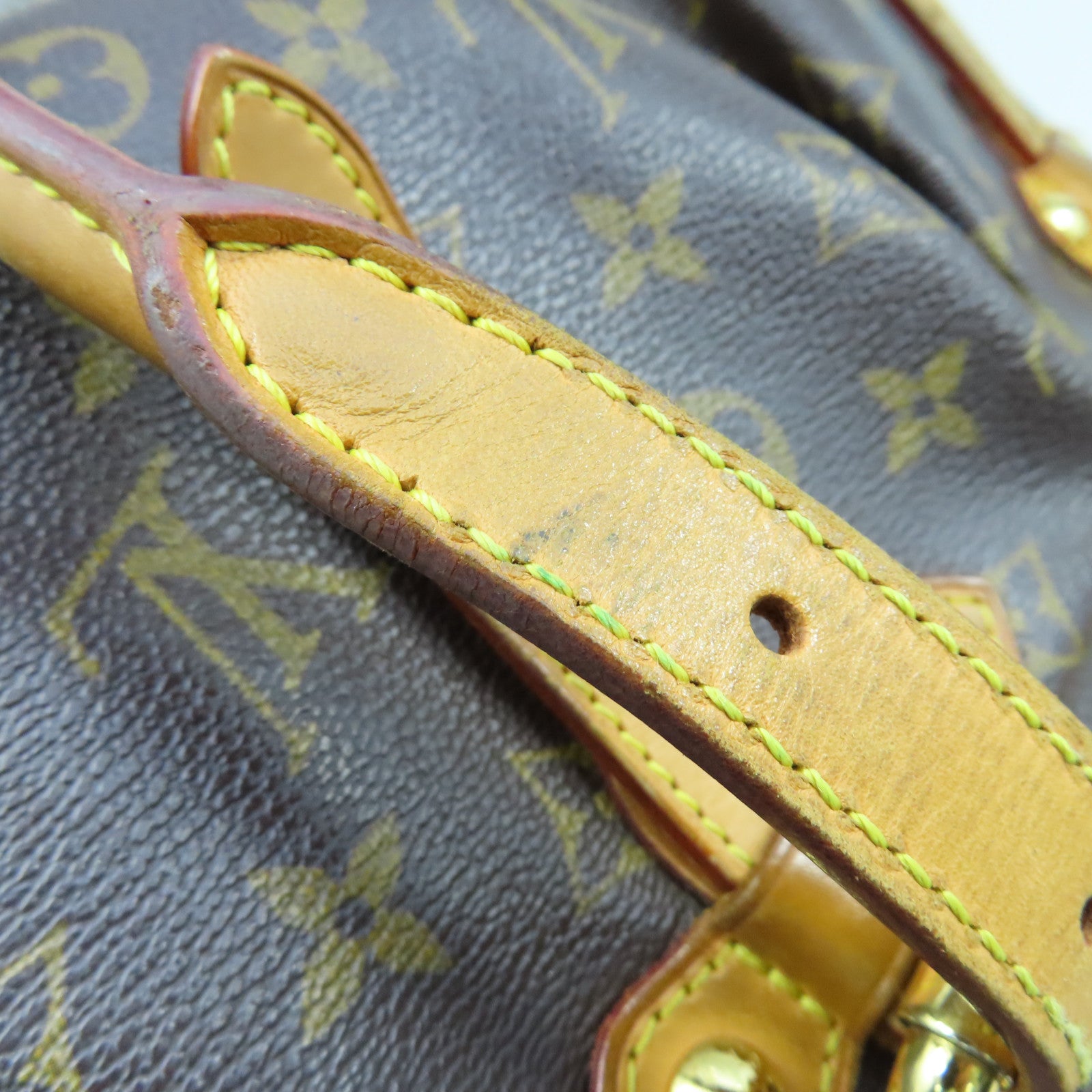 LOUIS VUITTON Monogram Tivoli GM金扣手挽袋啡色