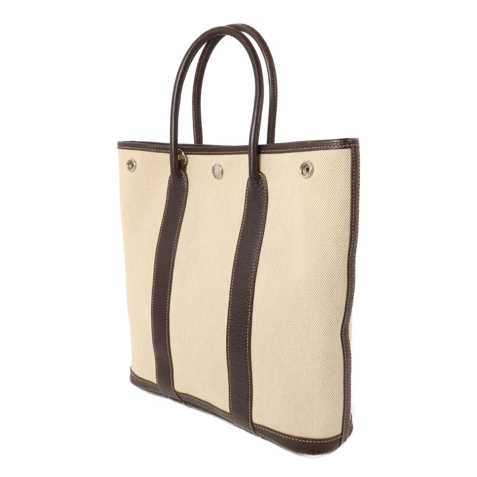 HERMES 帆布Garden File TPM手挽肩背兩用袋Beton