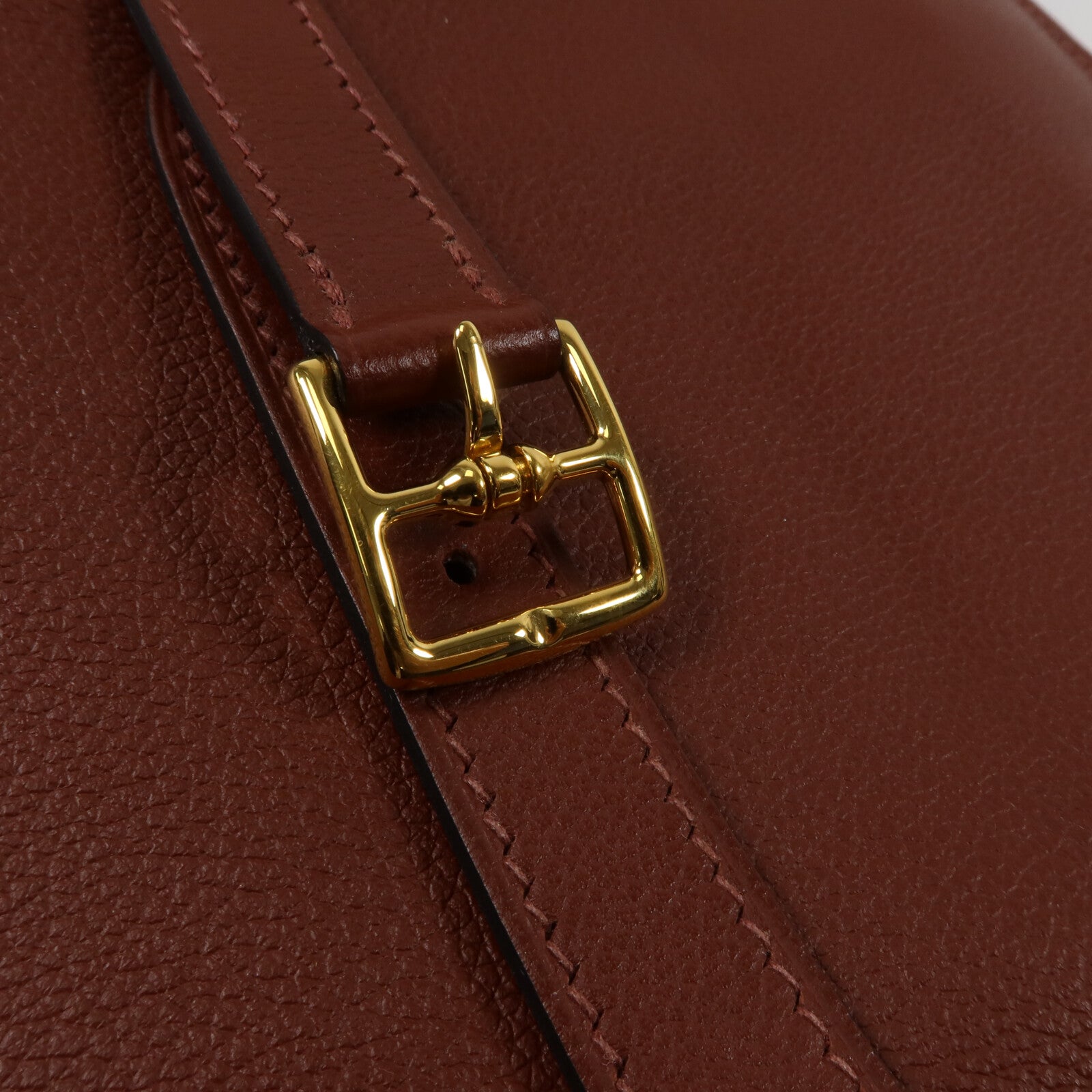 HERMES Evercolor皮革Halzan 25手挽肩背兩用袋Rough H