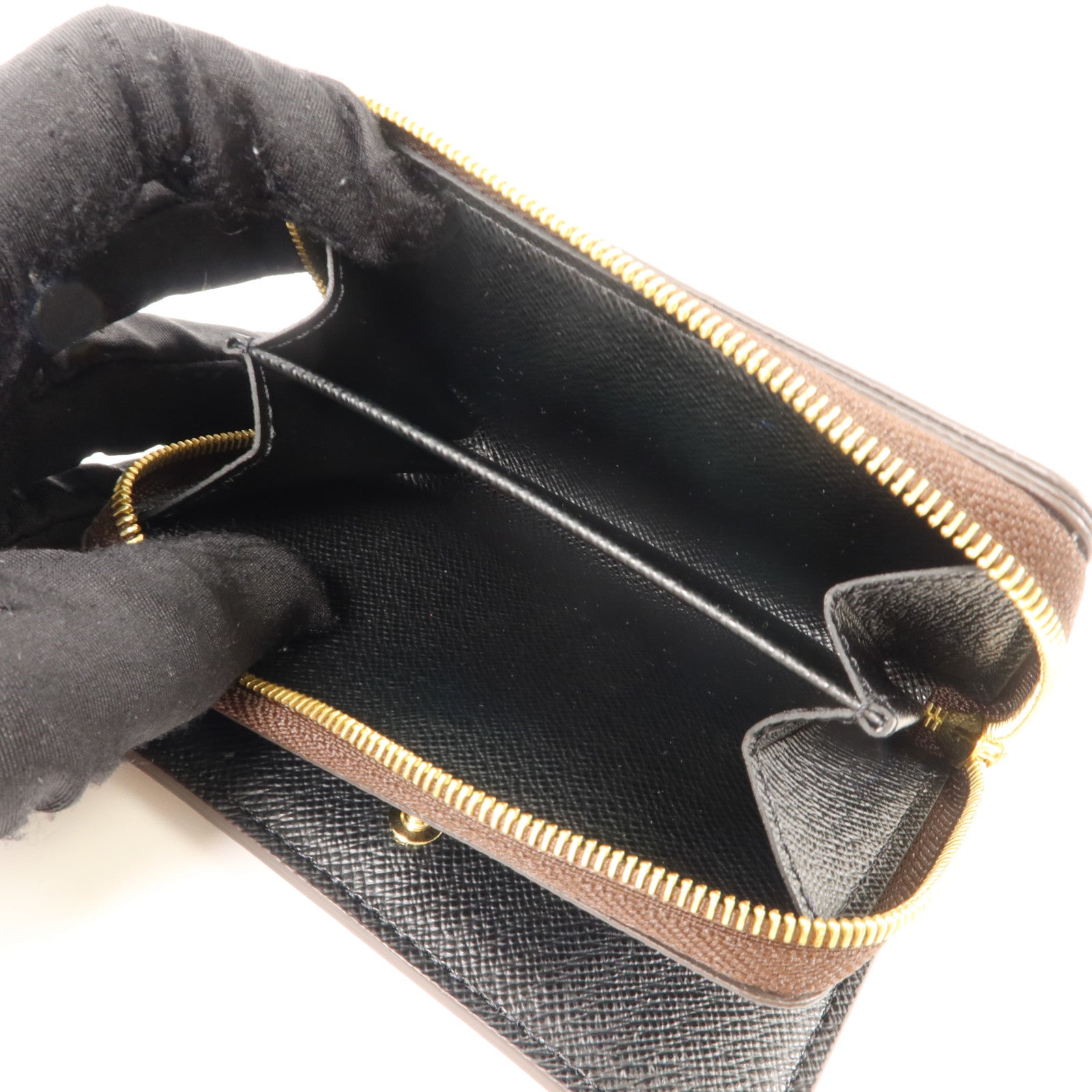 LOUIS VUITTON Monogram Reverse Lou金扣錢包
