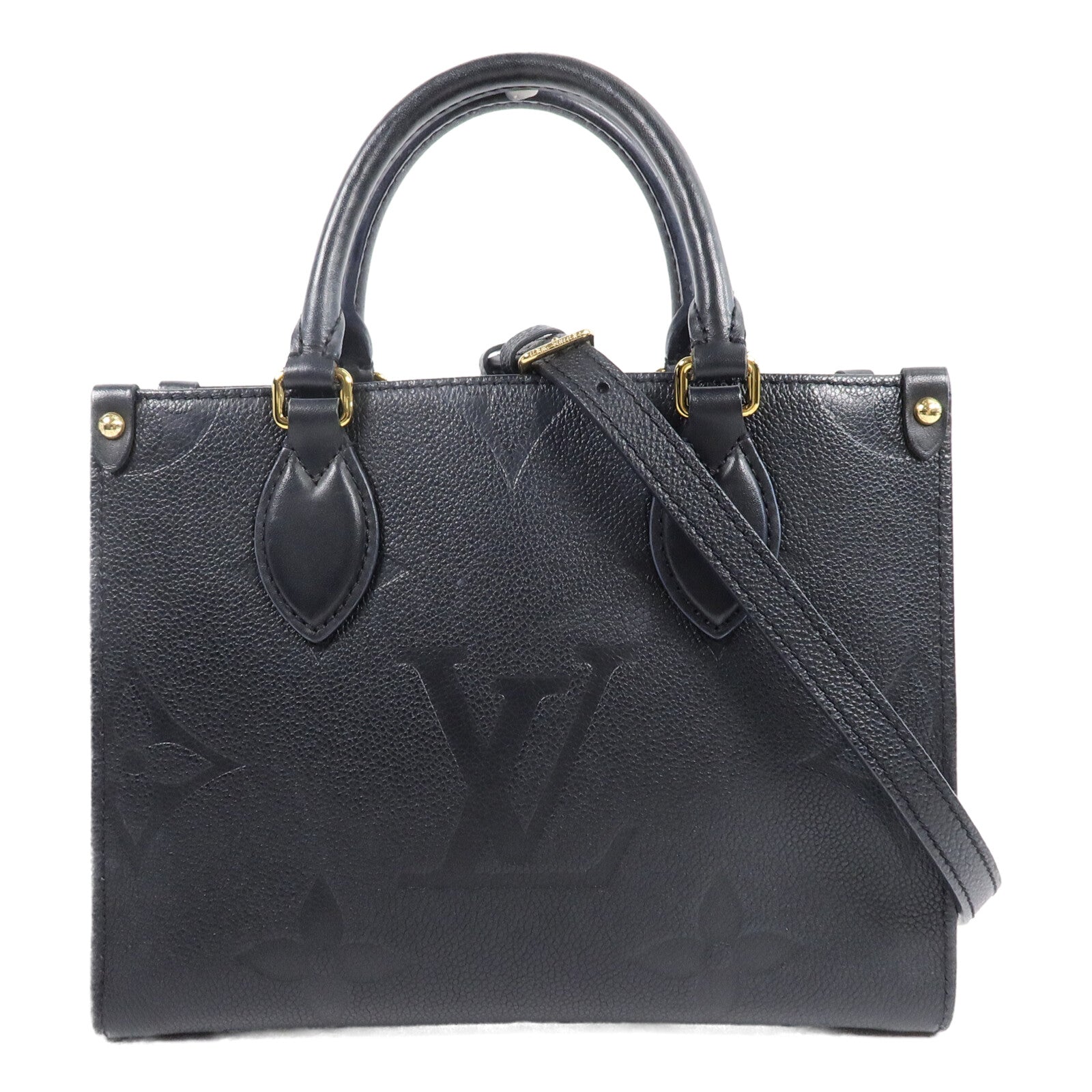 LOUIS VUITTON Monogram Empreinte OnTheGo PM手挽肩背兩用袋