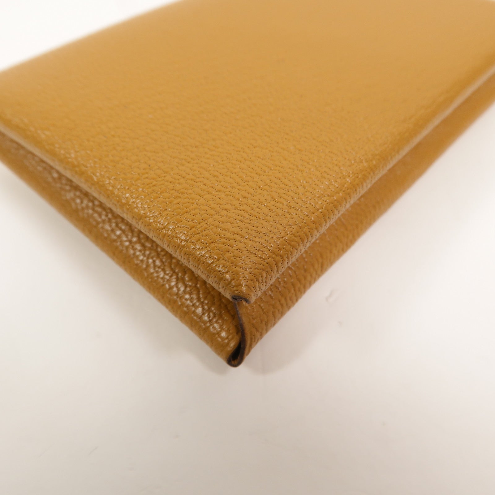 HERMES Chevre皮革Calvi Card Holder卡片套Sesame