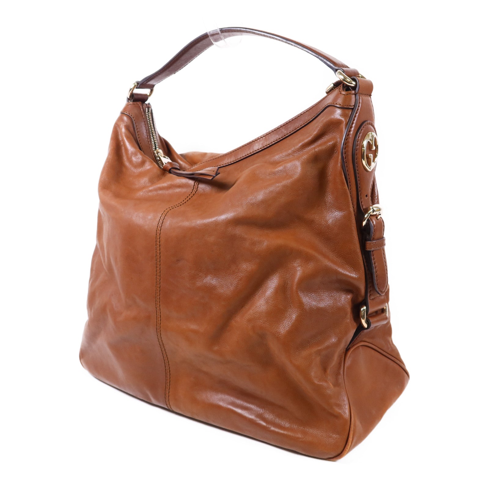 GUCCI 牛皮皮革Shoulder Bag金扣肩背袋