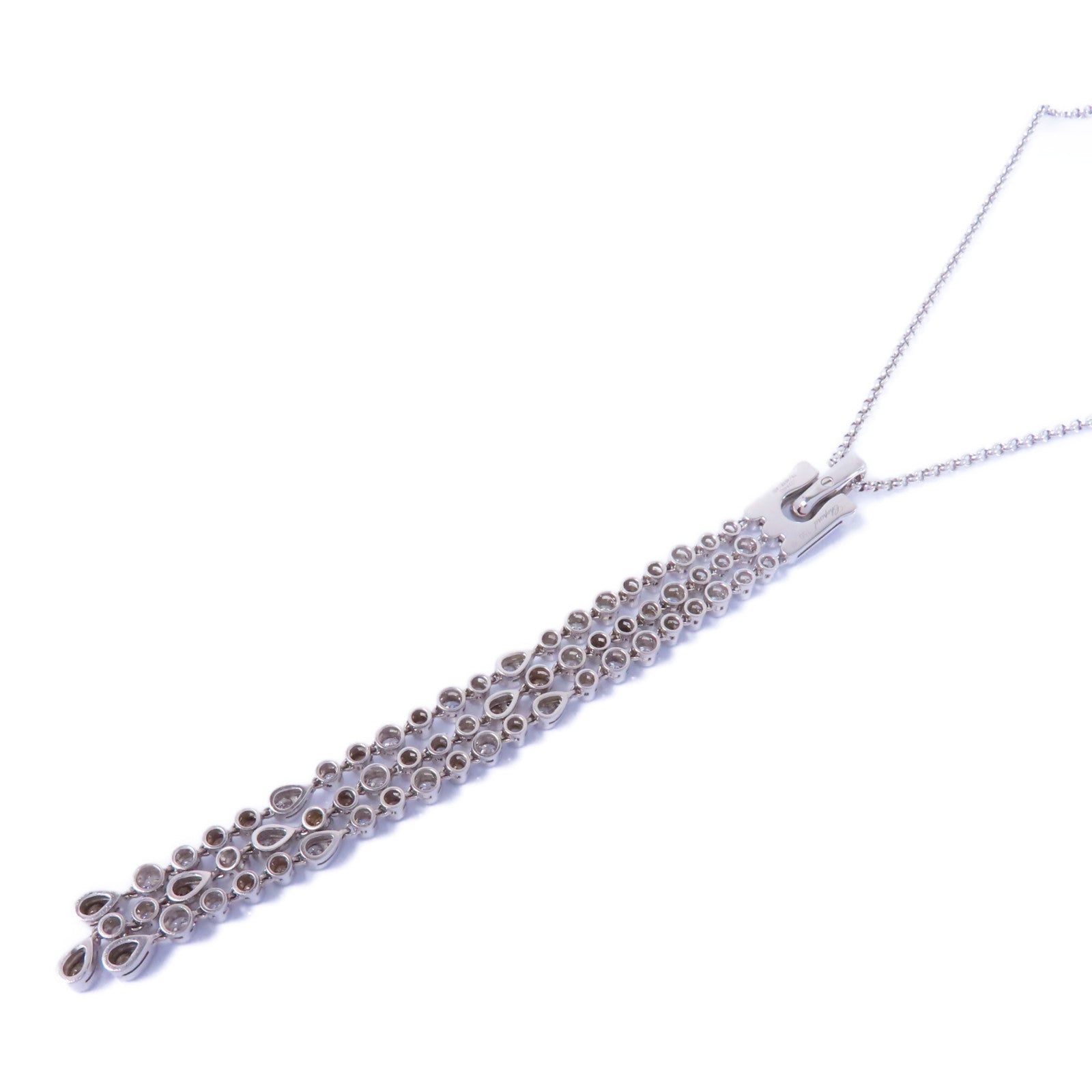 Chopard 18K白金Diamond Necklace 3.19ct鑽石項鍊