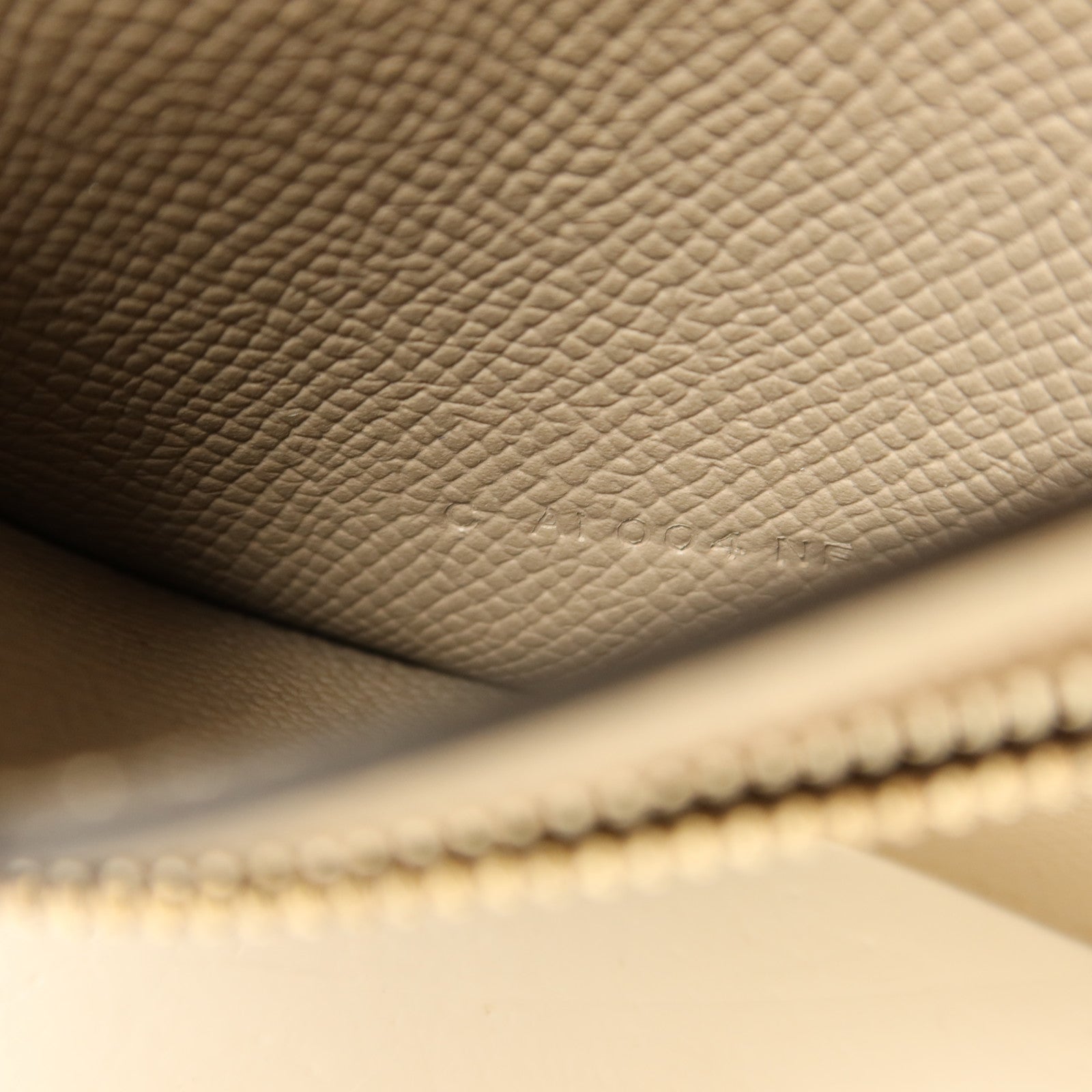 HERMES Epsom皮革Bearn Compact Wallet銀扣錢包Gris Asphalte