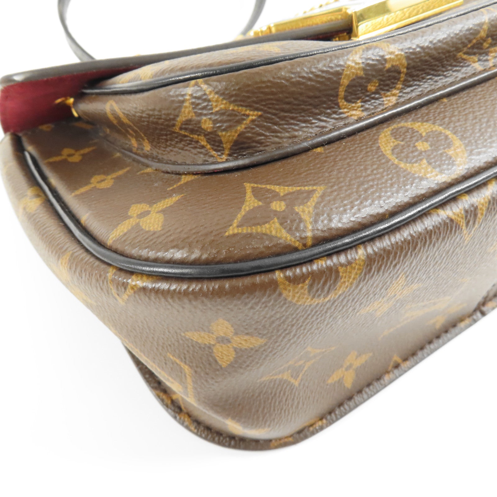 LOUIS VUITTON Monogram Passy金扣肩背袋棕色