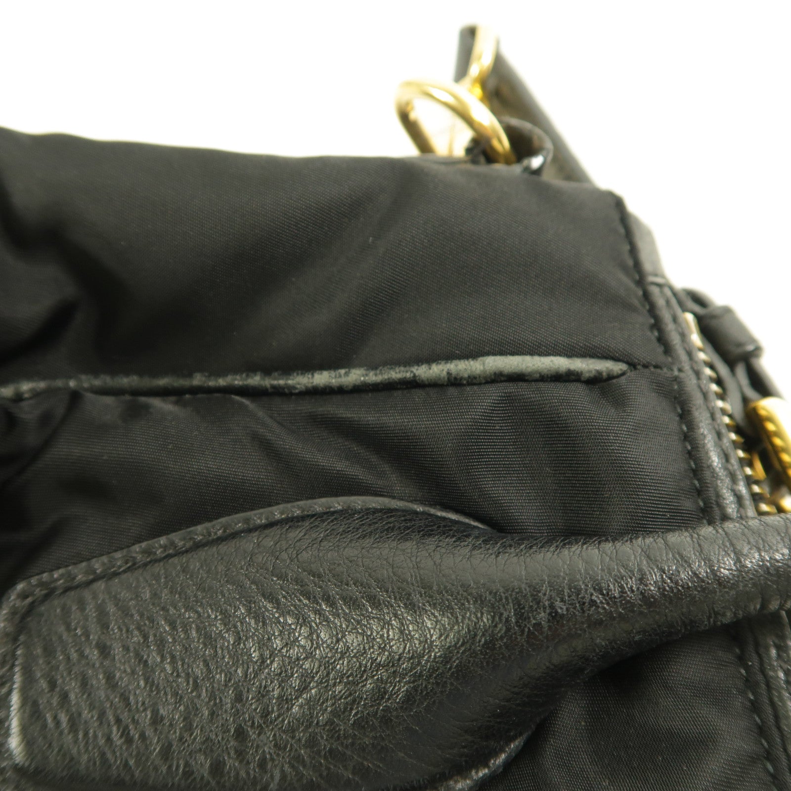 PRADA 尼龍Shoulder Bag金扣手挽肩背兩用袋