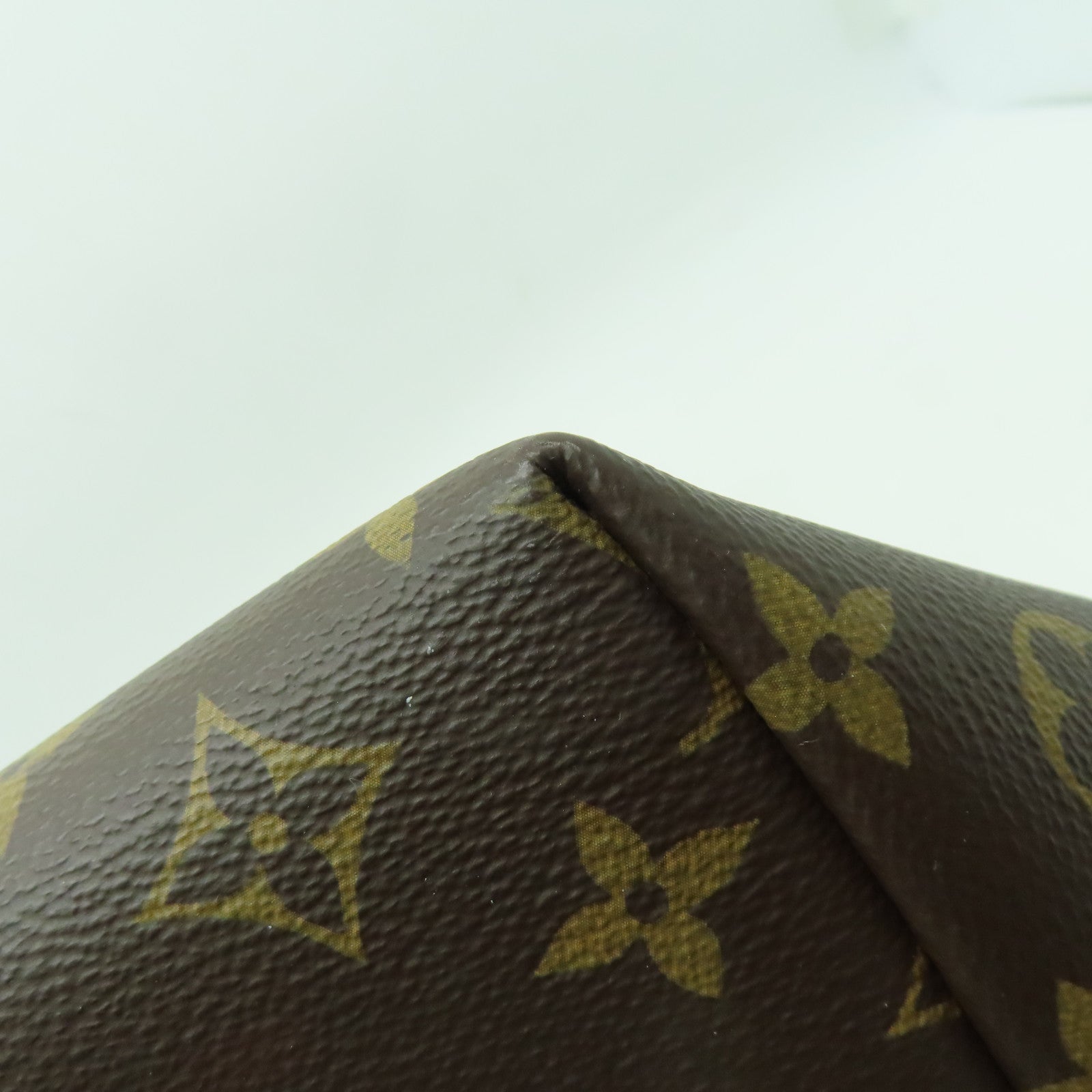 LOUIS VUITTON Monogram Montsouris PM金扣背包啡色/黑色