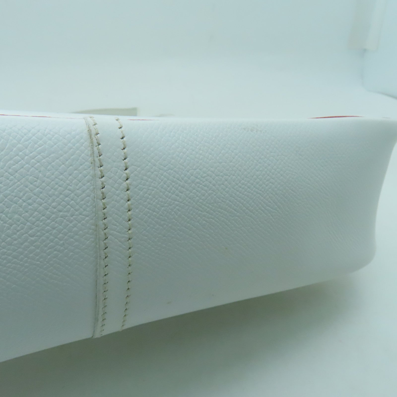 HERMES 【激減優惠】Epsom皮革Trim 35銀扣肩背袋白色