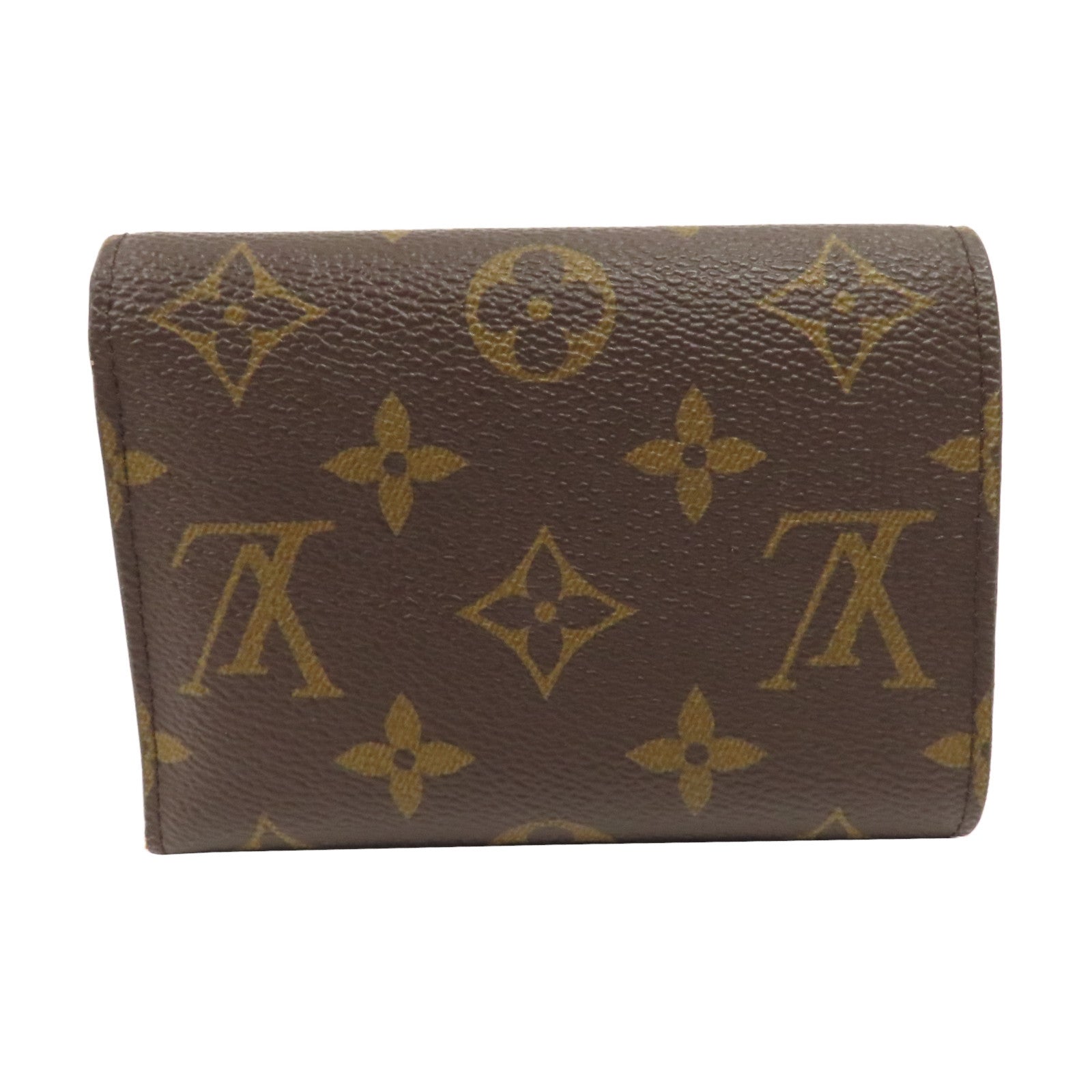 LOUIS VUITTON Monogram Victorine Wallet金扣啪鈕錢包啡色