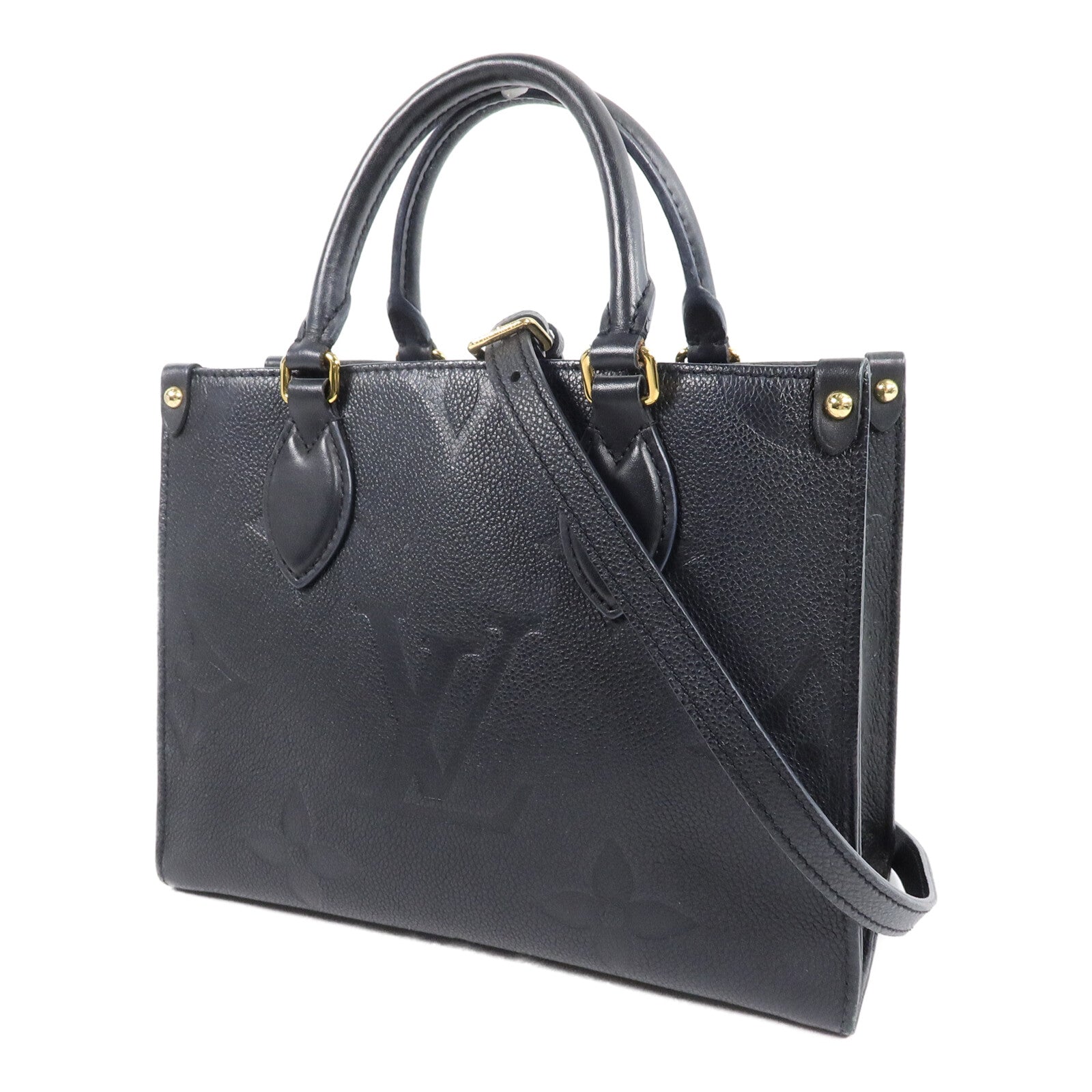 LOUIS VUITTON Monogram Empreinte OnTheGo PM手挽肩背兩用袋