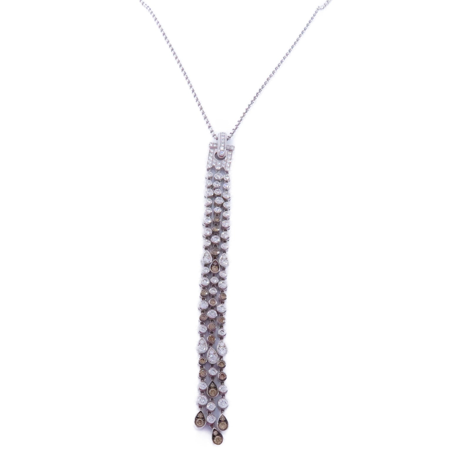 Chopard 18K白金Diamond Necklace 3.19ct鑽石項鍊